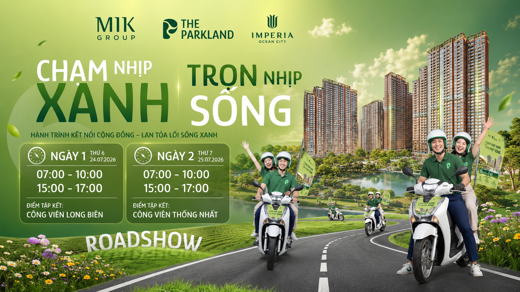 🍃 ROADSHOW "CHẠM NHỊP XANH – TRỌN NHỊP SỐNG" CHÍNH THỨC KHỞI ĐỘNG 🍃