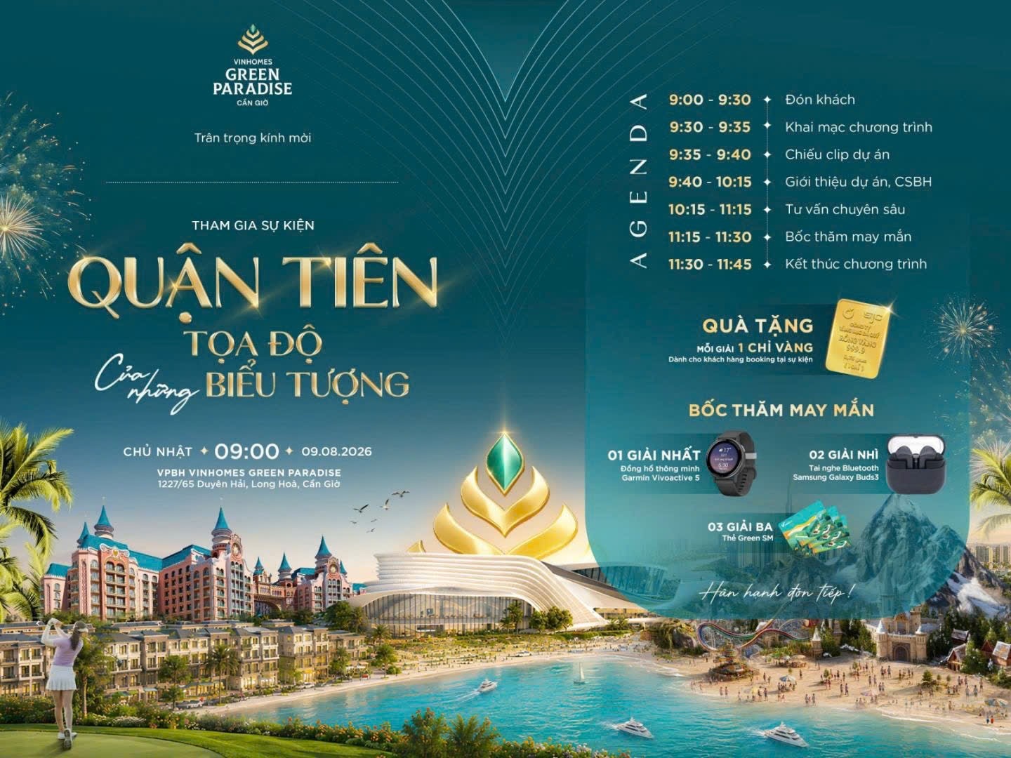 ĐÓN ĐẦU GIÁ TRỊ CÙNG QUẬN TIÊN - TỌA ĐỌA CỦA NHỮNG BIỂU TƯỢNG