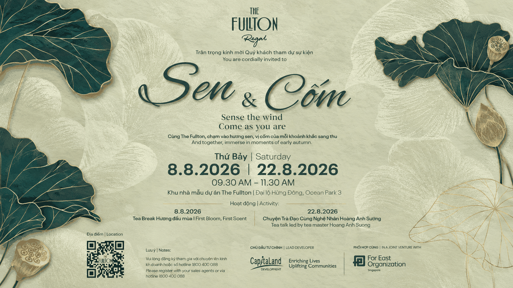 [THE FULLTON] Event Sen & Cốm 08.08.2026