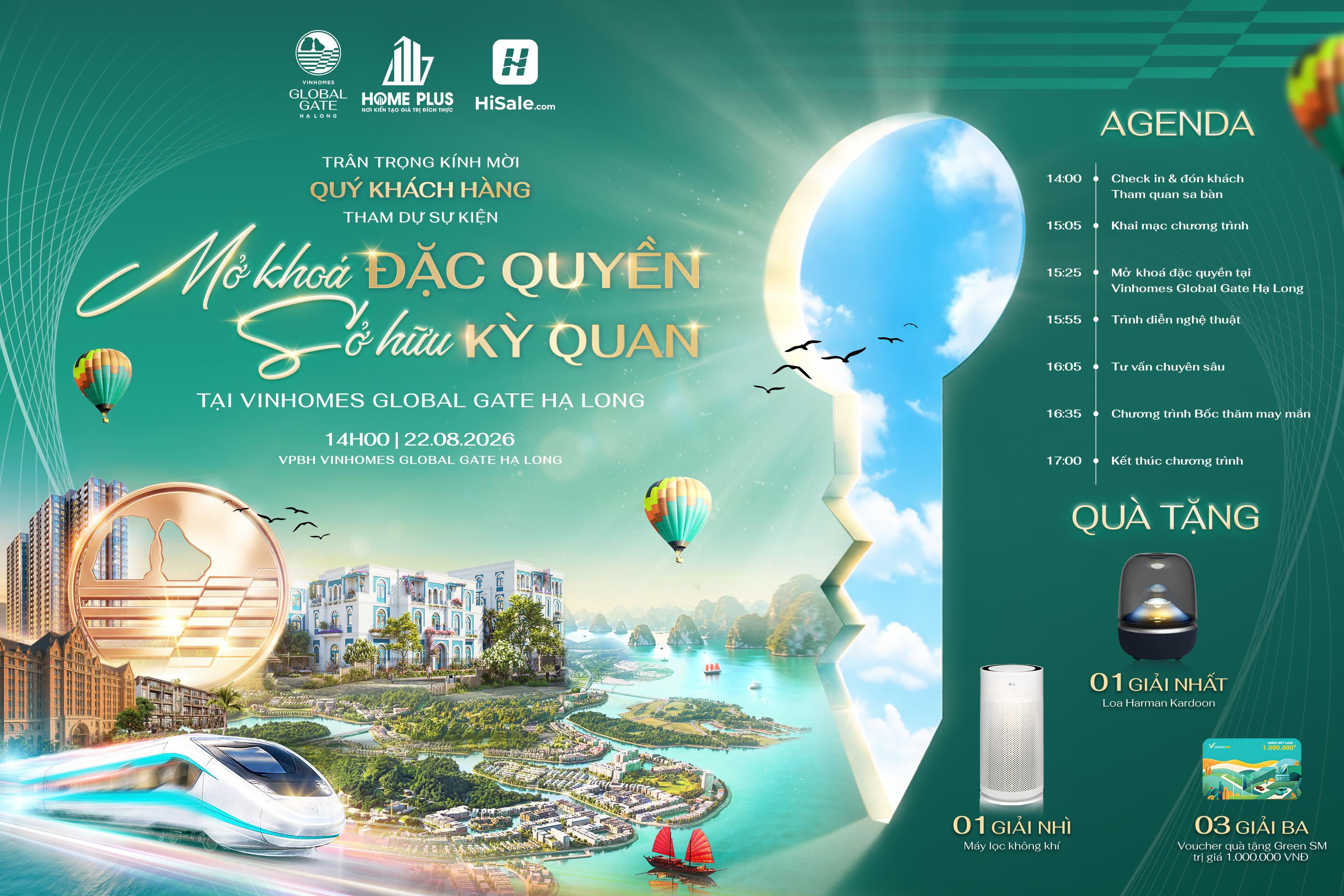 MỞ KHÓA ĐẶC QUYỀN – SỞ HỮU KỲ QUAN TẠI VINHOMES GLOBAL GATE HẠ LONG ✨