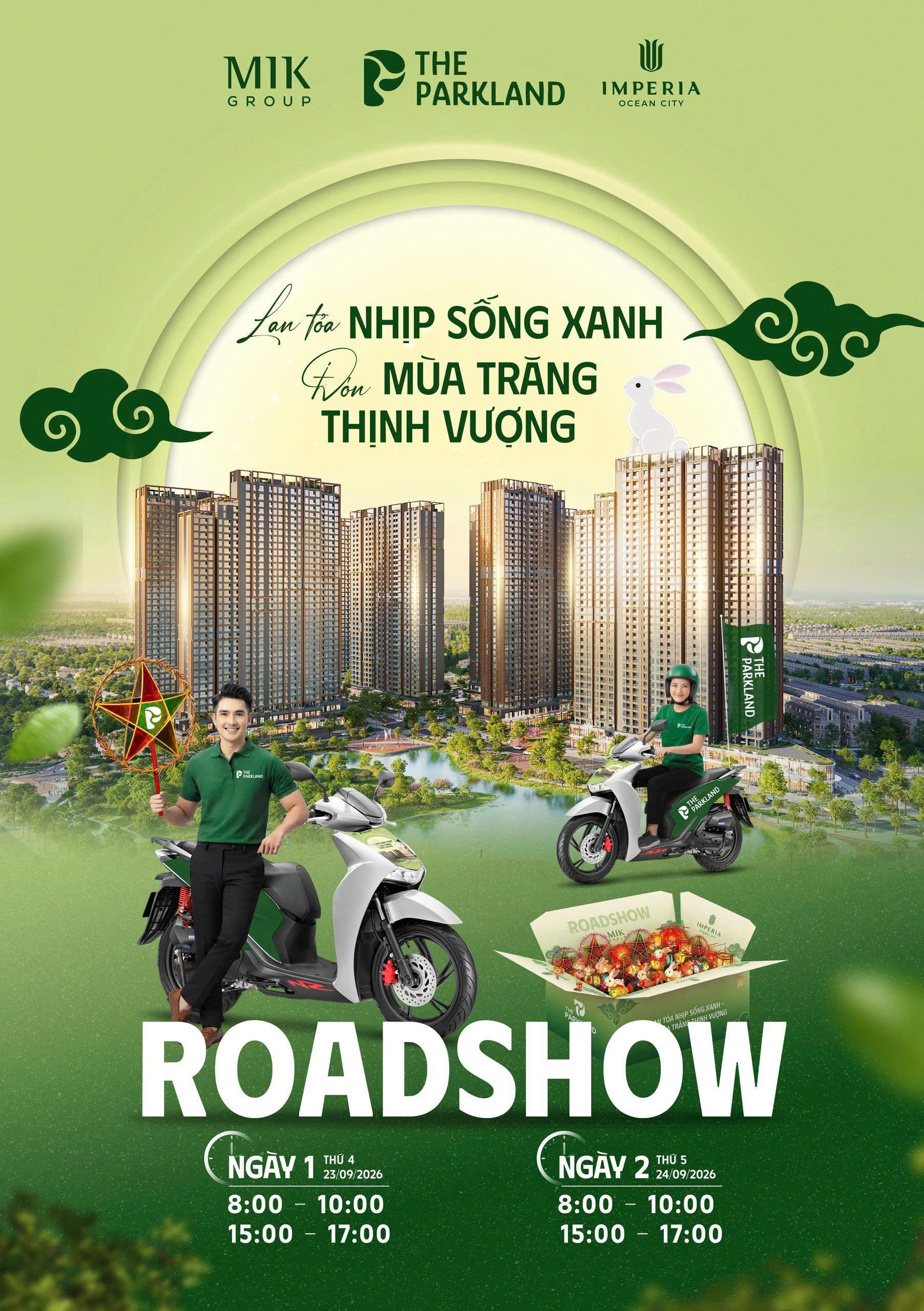 🌕🌿 ROADSHOW THE PARKLAND – LAN TỎA NHỊP SỐNG XANH, ĐÓN MÙA TRĂNG THỊNH VƯỢNG 🌿🌕