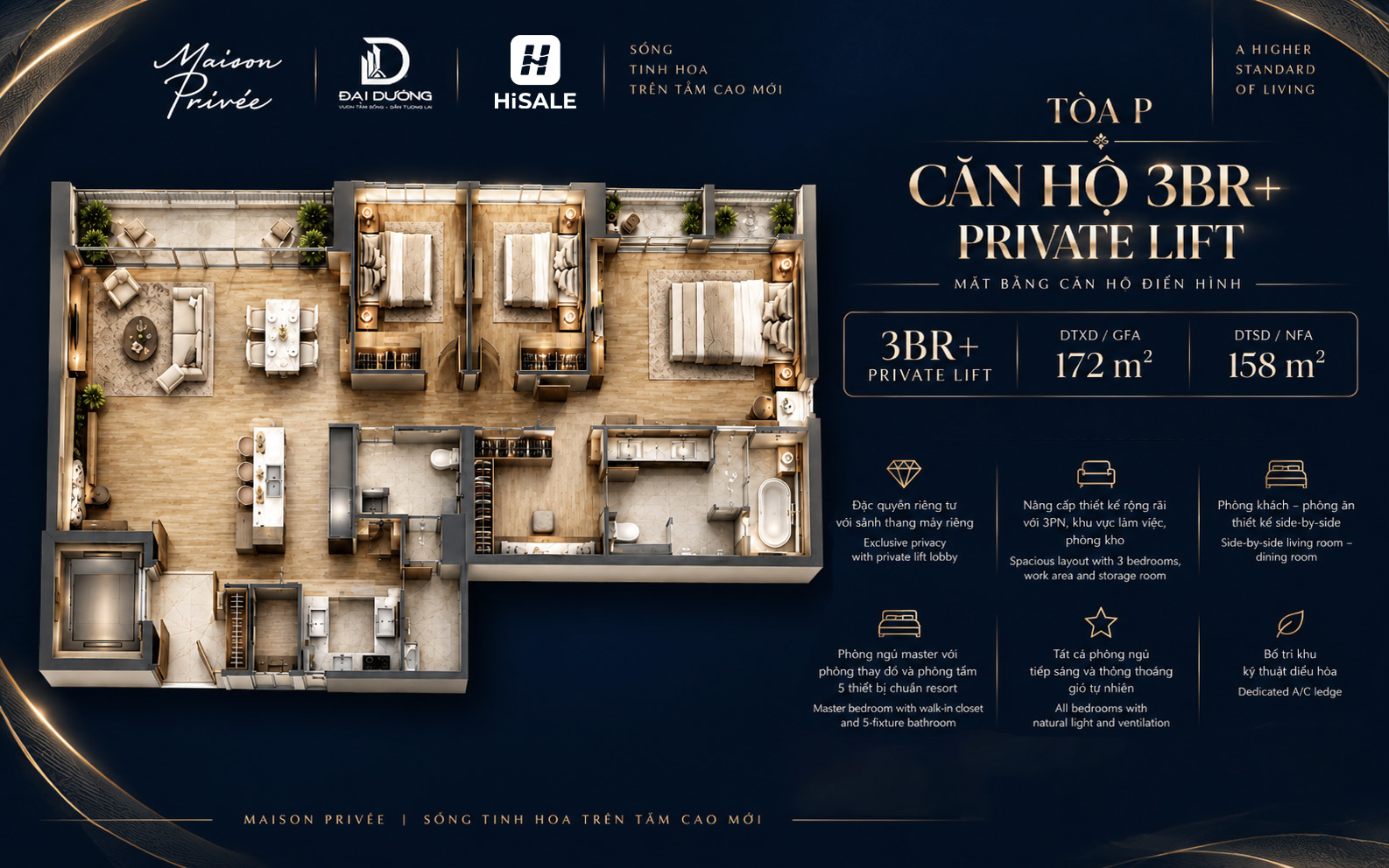 3BR+ PRIVATE LIFT
