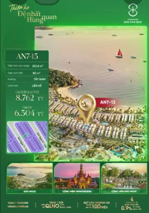 AN7-13 - CĂN LIỀN KỀ GIÁ HỜI NẰM GIỮA TAM GIÁC VÀNG SÔI ĐỘNG | ĐẢO NGỌC