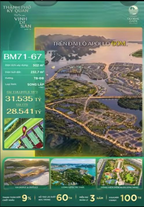 BM71-67 – CĂN SONG LẬP GÓC ĐẮT GIÁ NHẤT TRÊN ĐẠI LỘ APOLLO 60M