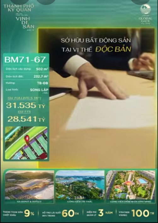 BM71-67 – CĂN SONG LẬP GÓC ĐẮT GIÁ NHẤT TRÊN ĐẠI LỘ APOLLO 60M