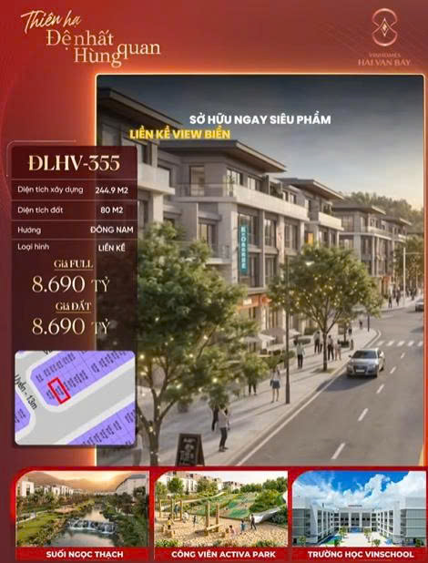 ĐLHV-355 - SIÊU PHẨM LIỀN KỀ MẶT TIỀN ĐẠI LỘ HẢI VÂN - VIEW BIỂN HIẾM CÓ