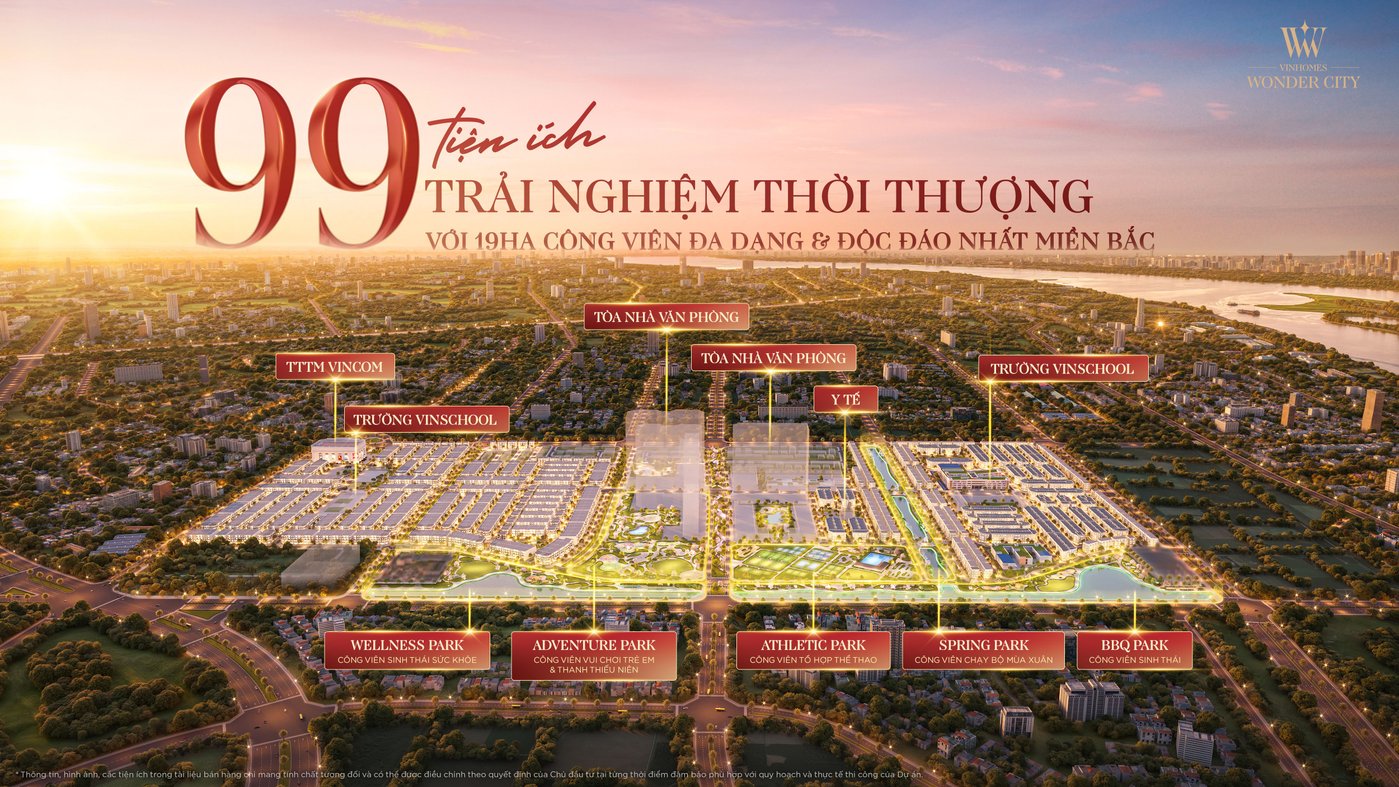 Vinhomes Wonder City Đan Phượng - Thành phố của những trải nghiệm thời thượng