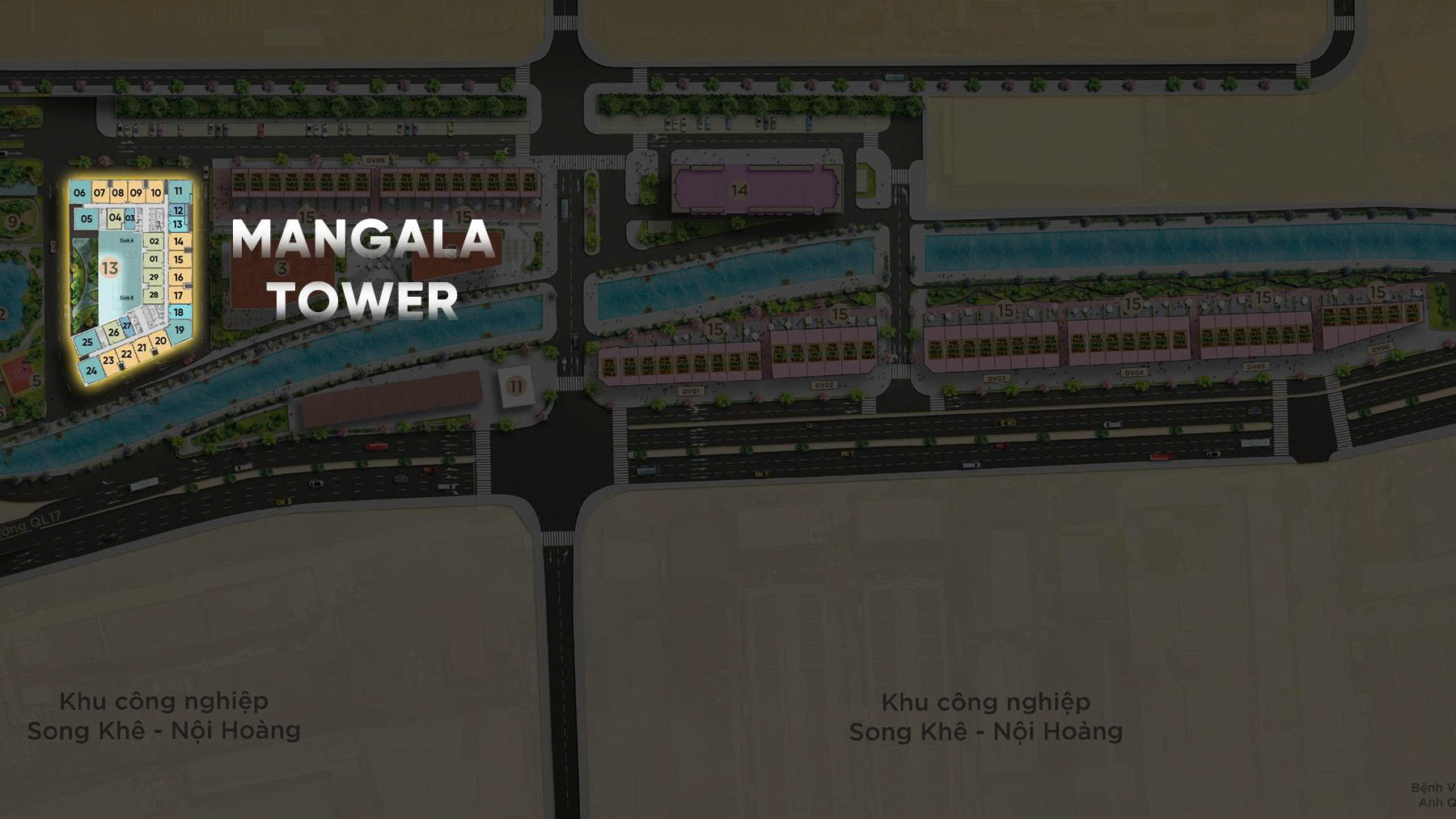 Mặt bằng TOÀ M- MANGALA TOWER - MANGALA COMPLEX
