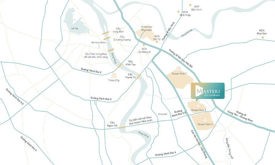 Vị trí dự án MASTERI ERA LANDMARK