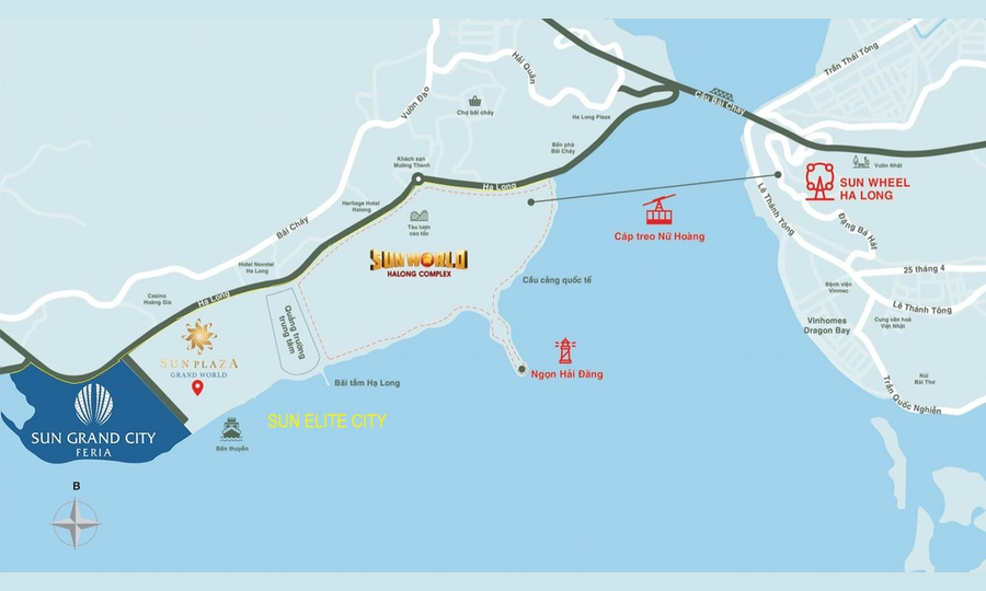 Vị trí dự án SUN FESTO TOWN