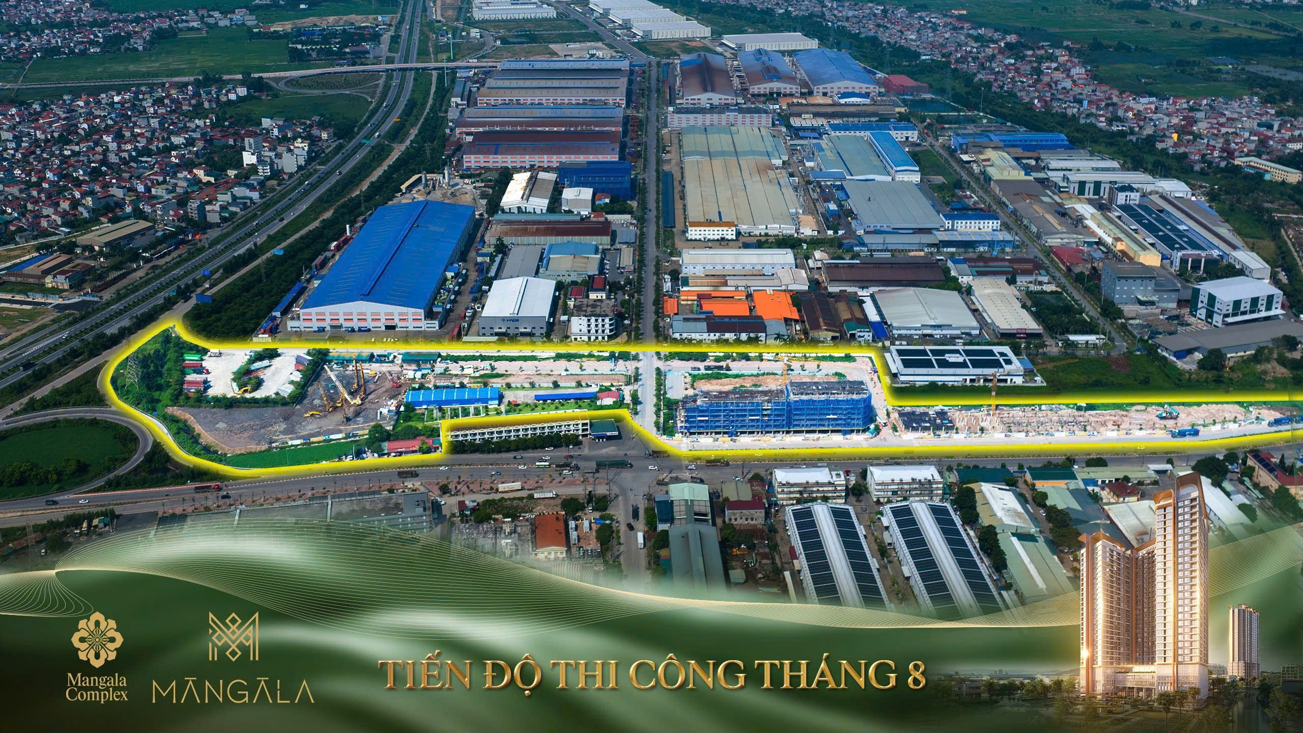 Tiến độ thi công Mangala Complex tháng 8/2026.