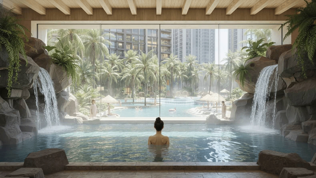 Bể tắm khoáng Onsen & Jacuzzi
