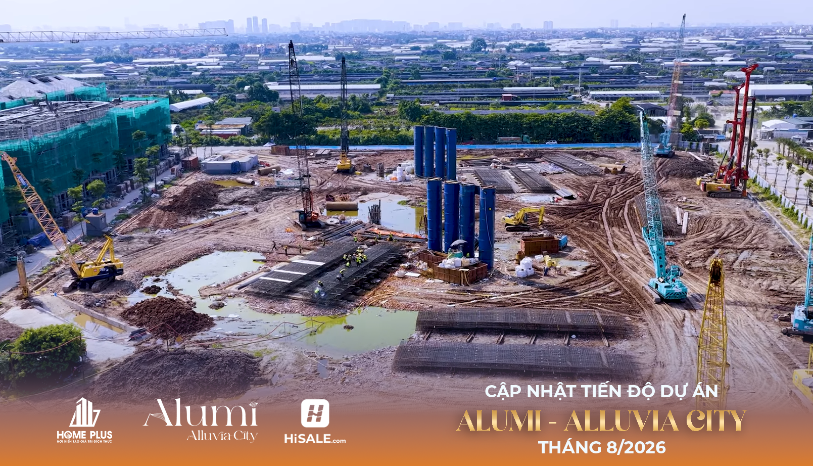 Tiến độ dự án Alumi cao tầng T8/2026