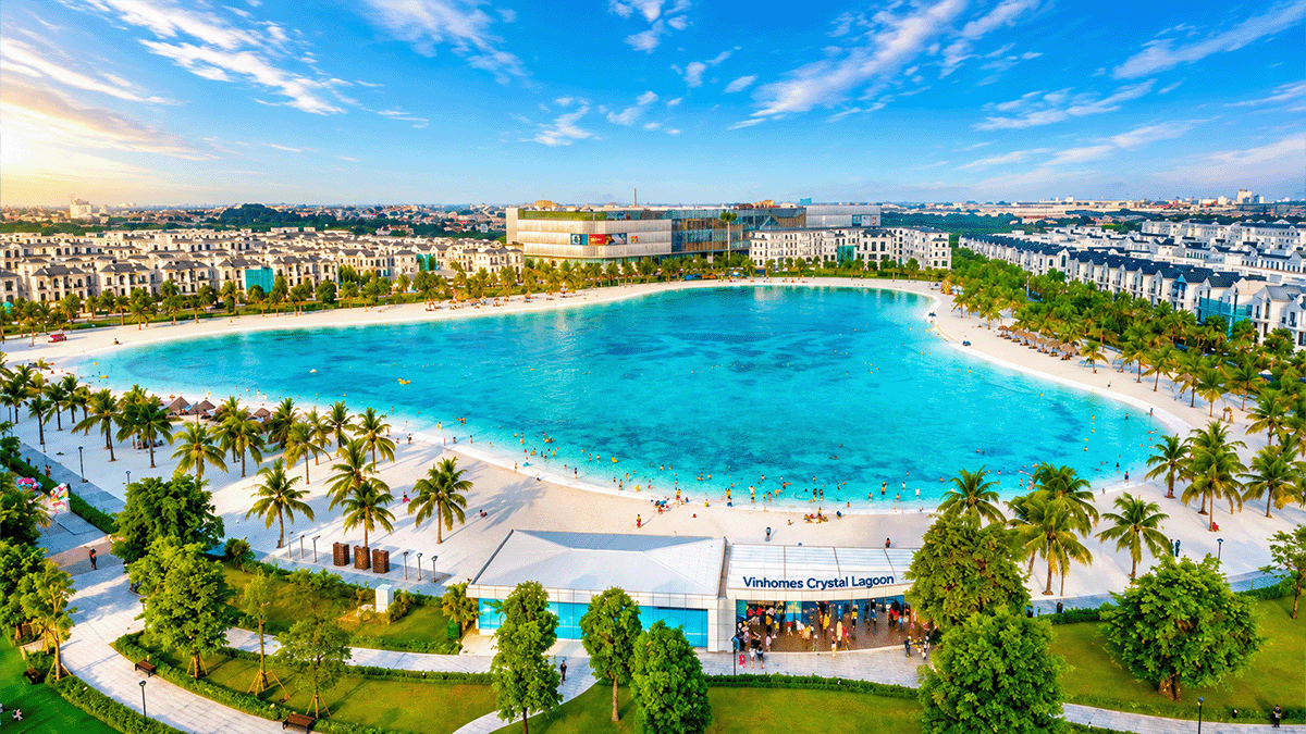 Biển hồ nước mặn Crystal Lagoon