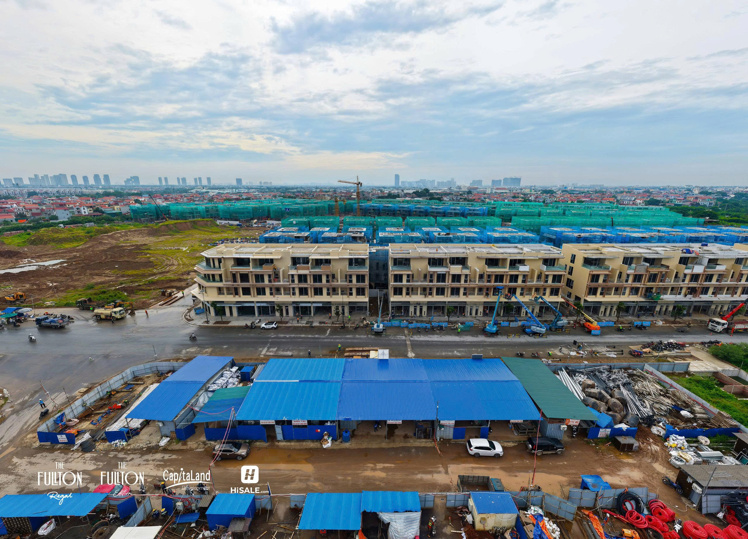 tiến độ phân khu The Fullton Reagal Tháng 8