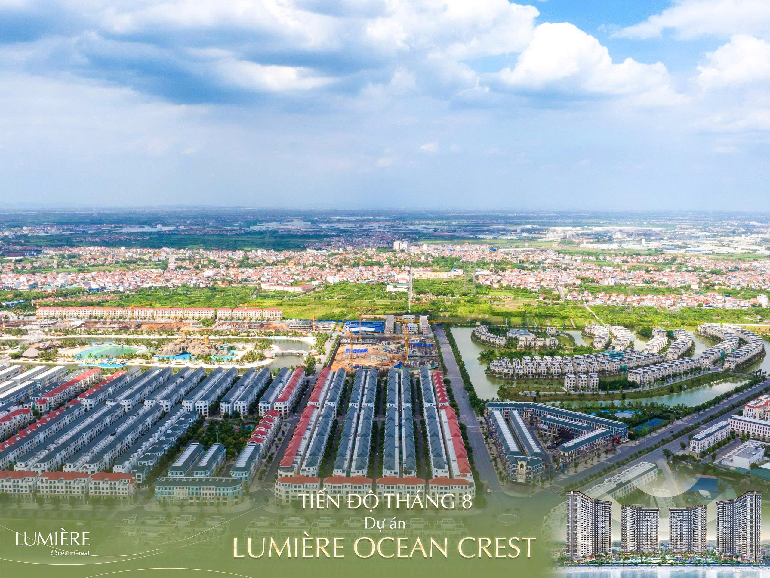 Tiến độ dự án Lumiere Ocean Crest tháng 8/2026