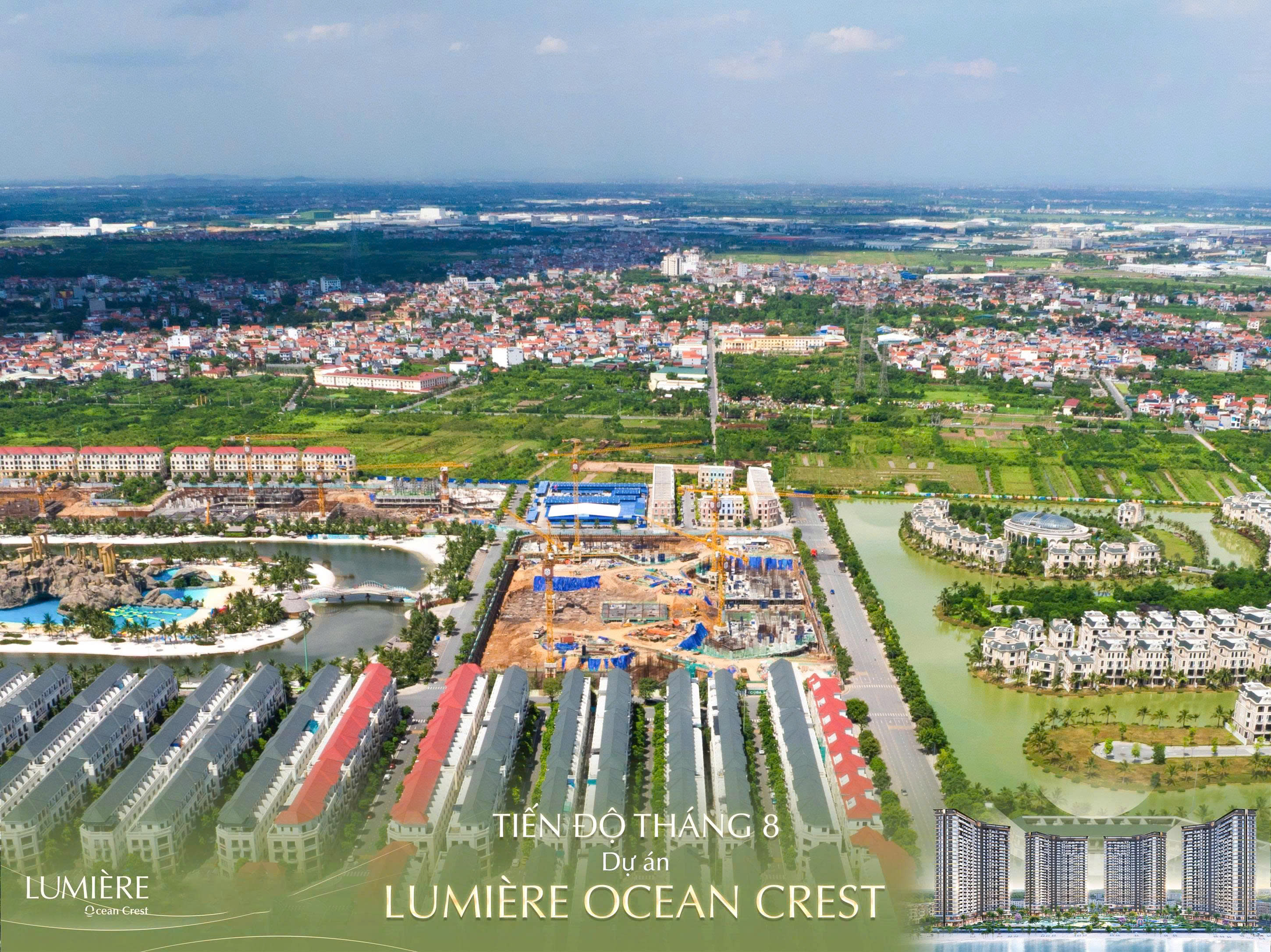 Tiến độ dự án Lumiere Ocean Crest tháng 8/2026