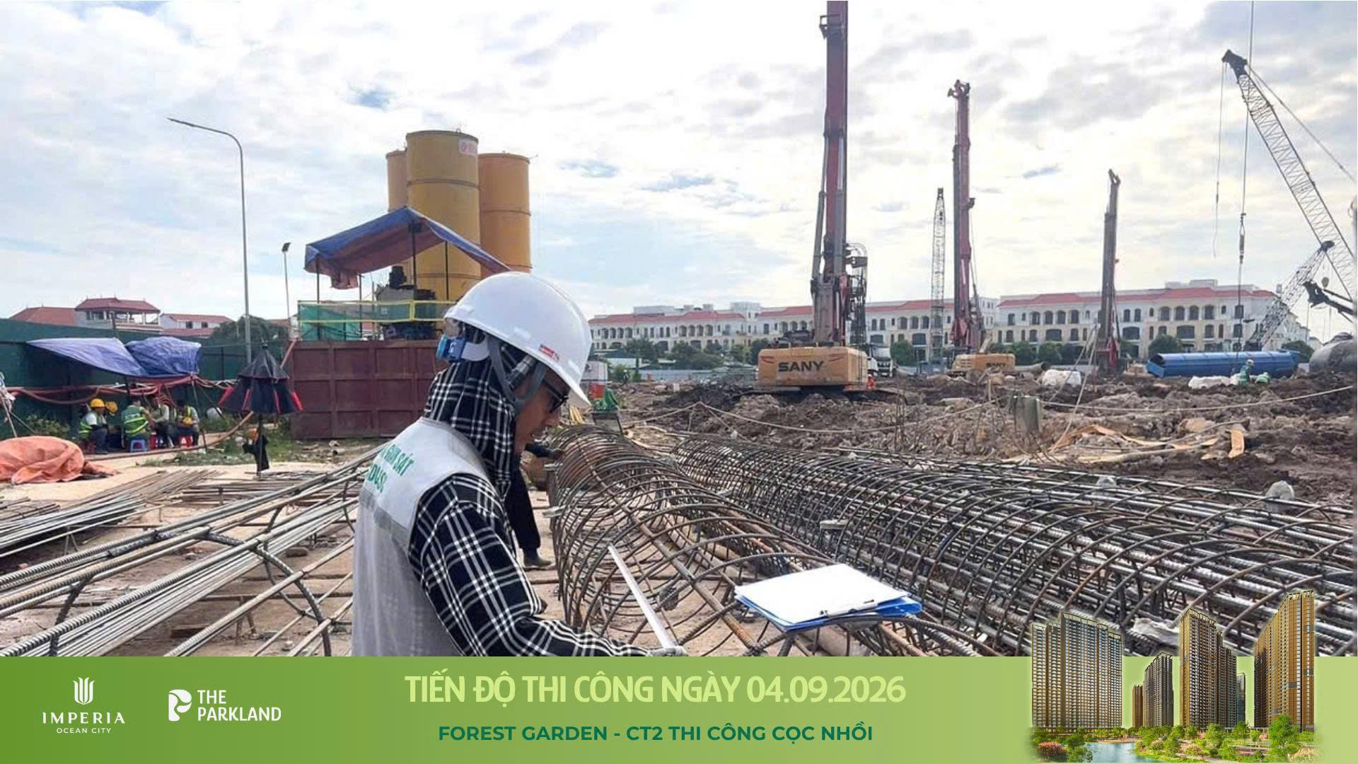 Công trường The Parkland 04/09/2026