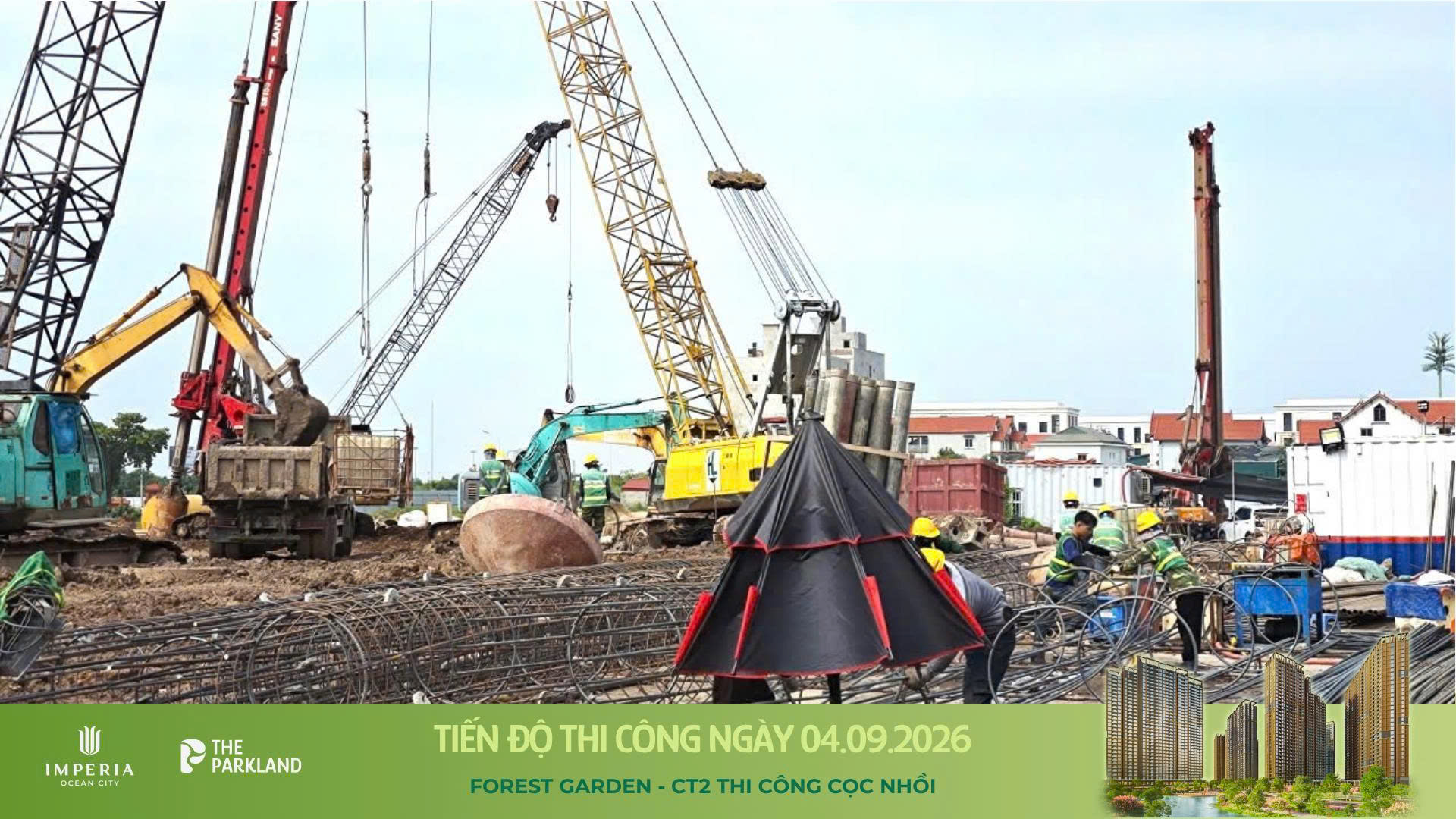 Công trường The Parkland 04/09/2026