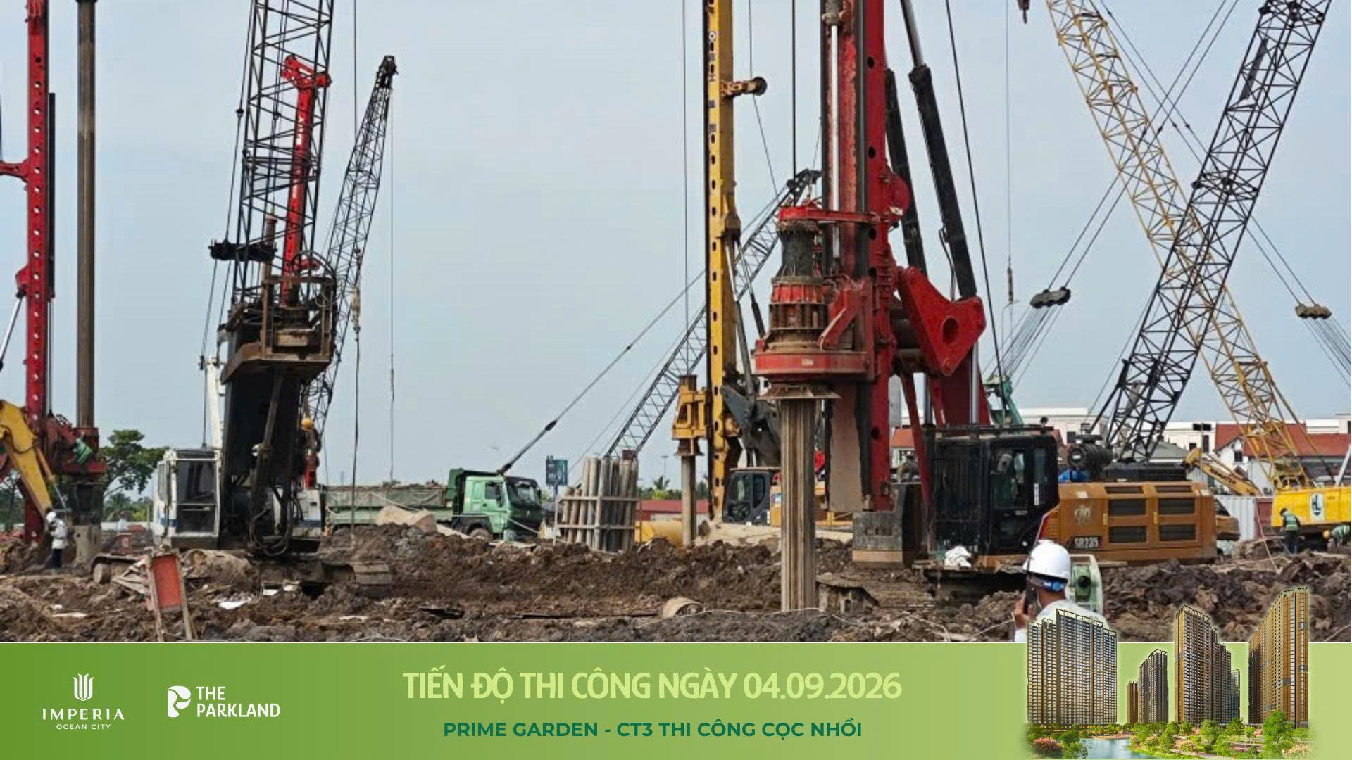 Công trường The Parkland 04/09/2026