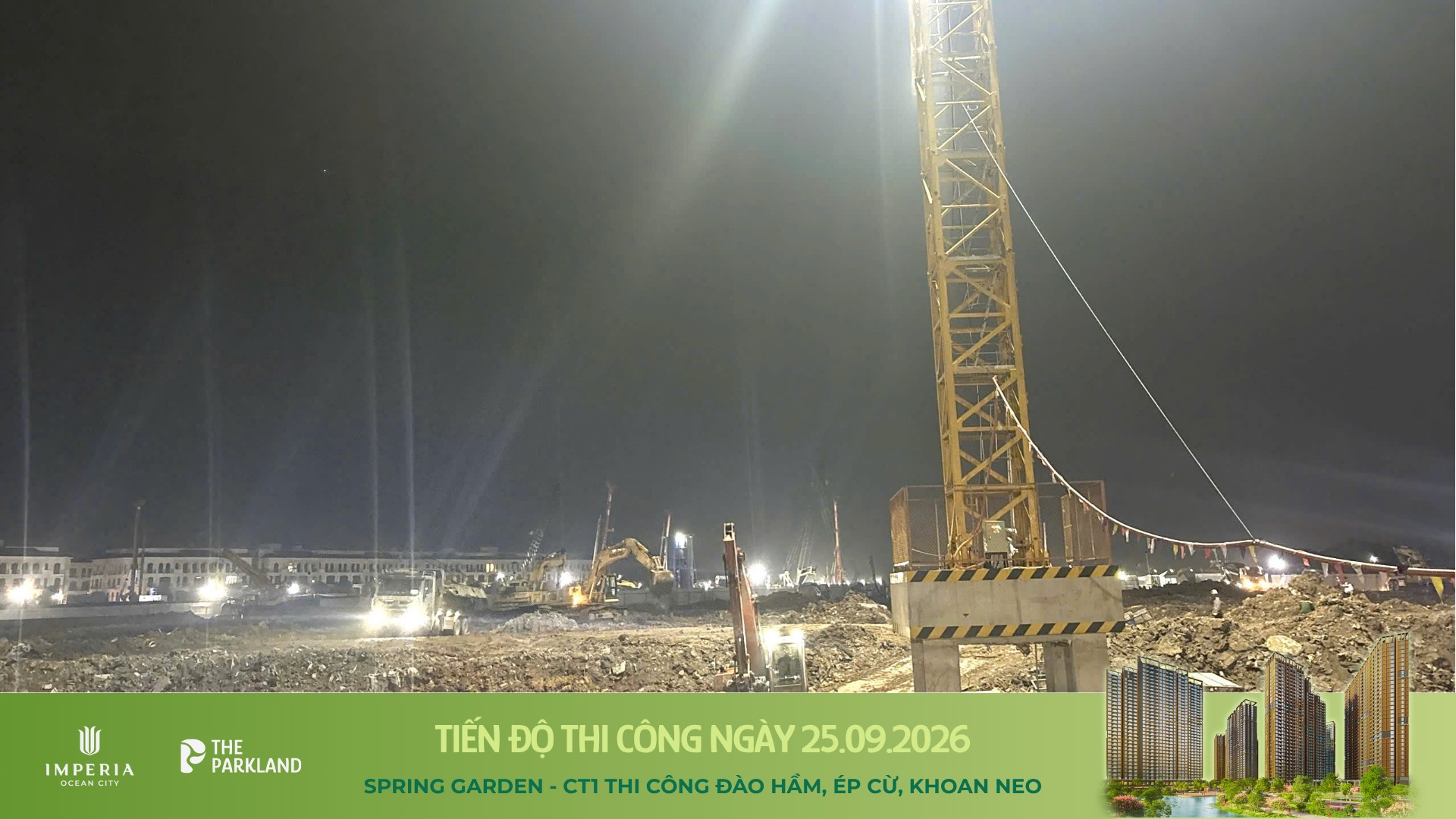 Công trường The Parkland 25/09/2026