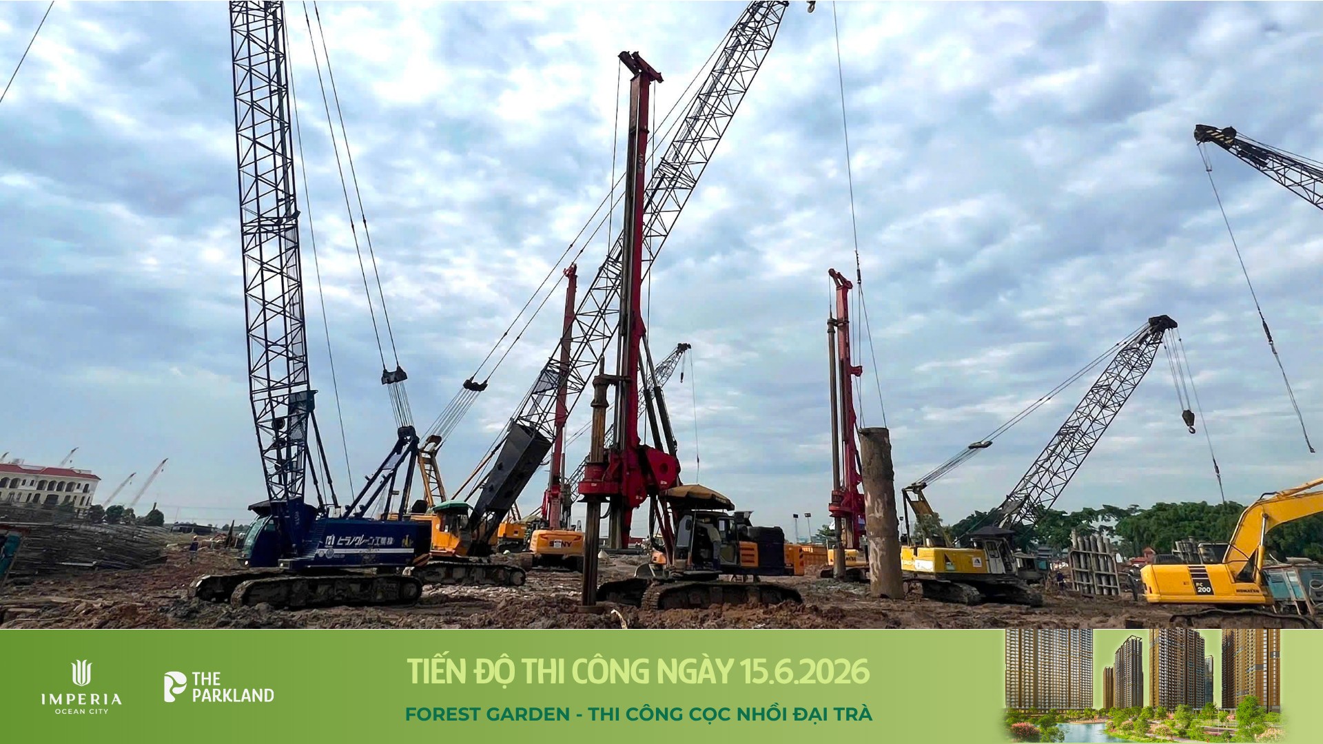 Công trường The Parkland 15/6/2026