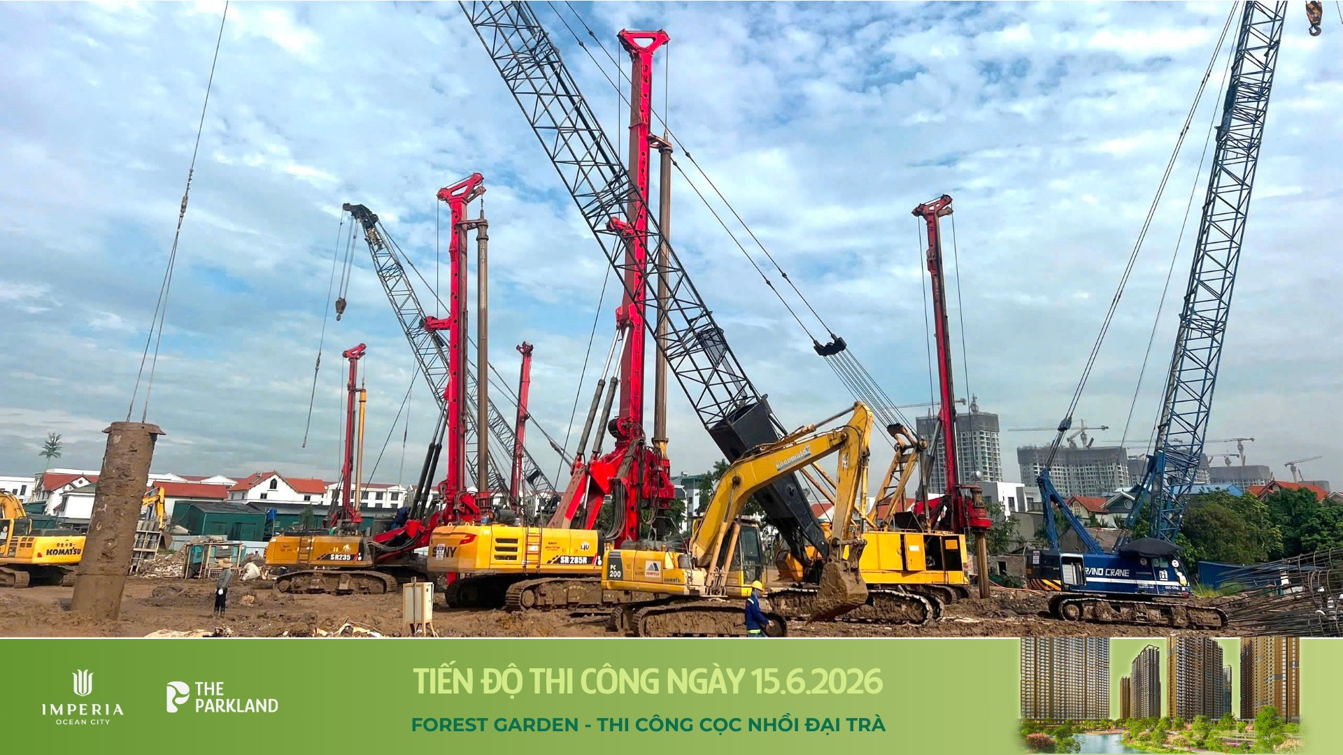 Công trường The Parkland 15/6/2026