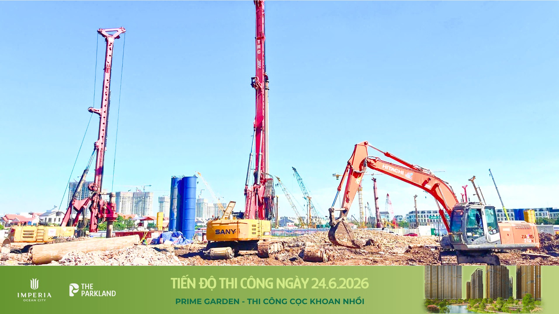 Công trường The Parkland 24/6/2026