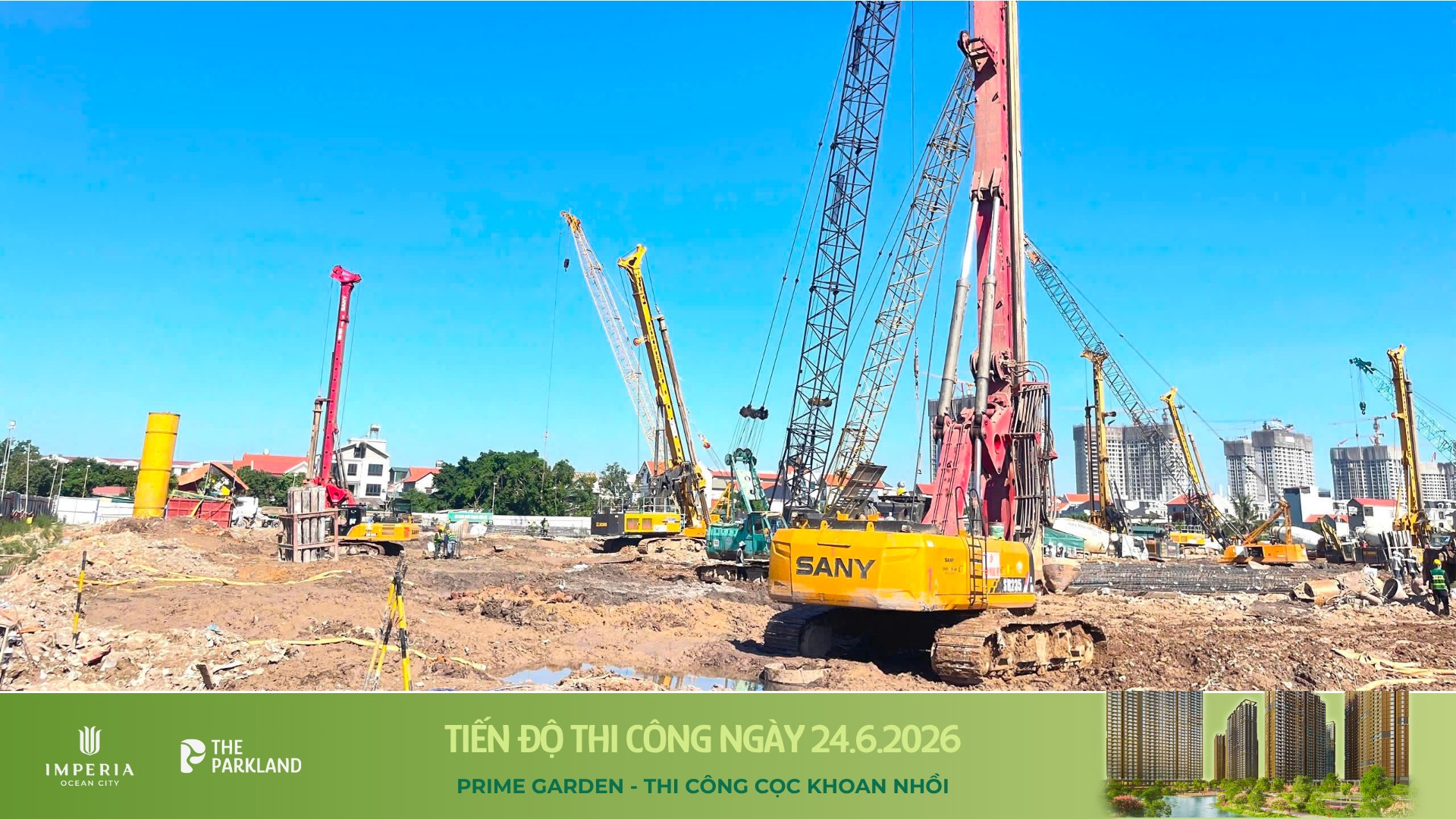 Công trường The Parkland 24/6/2026