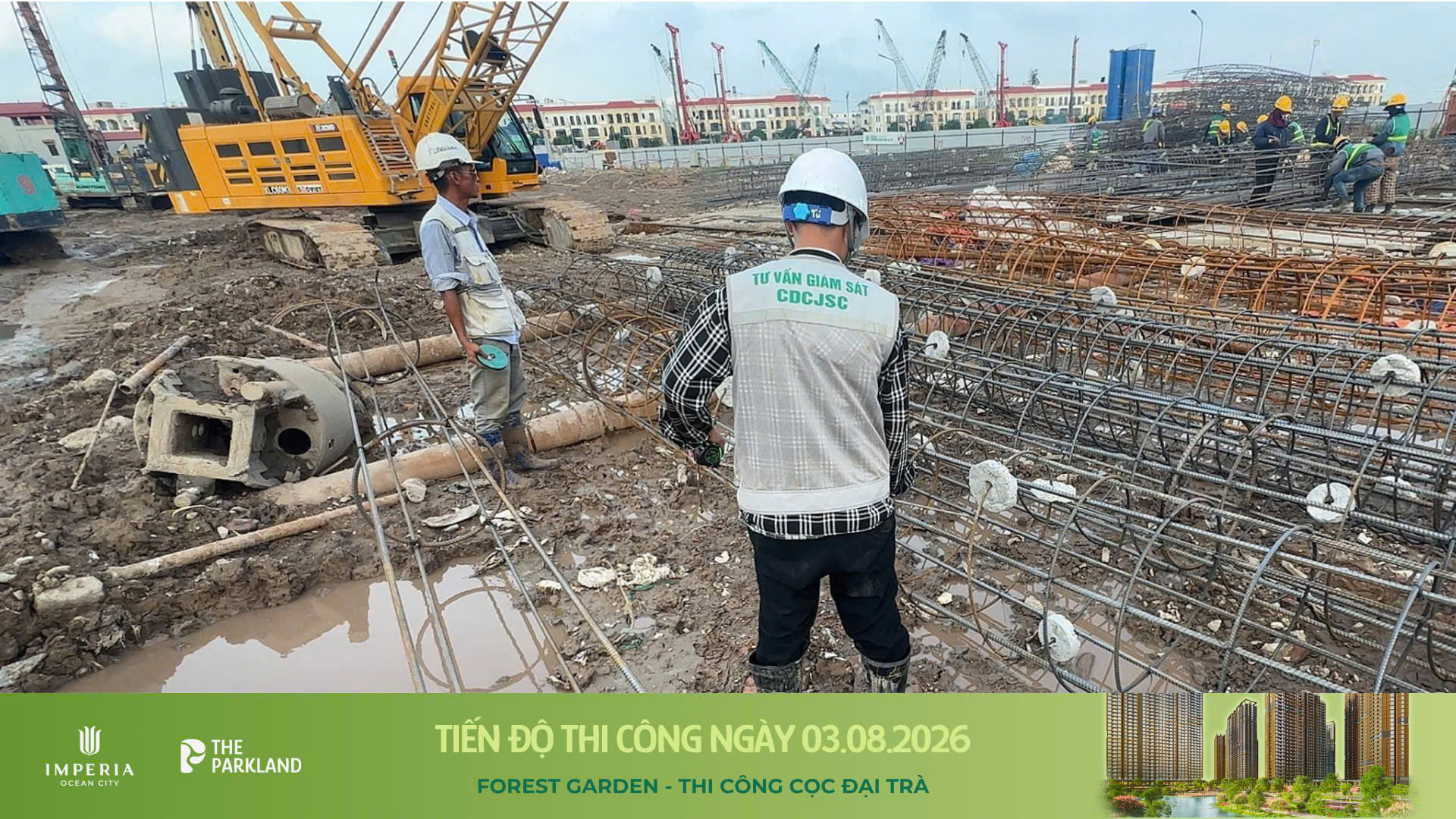 Công trường The Parkland 03/08/2026