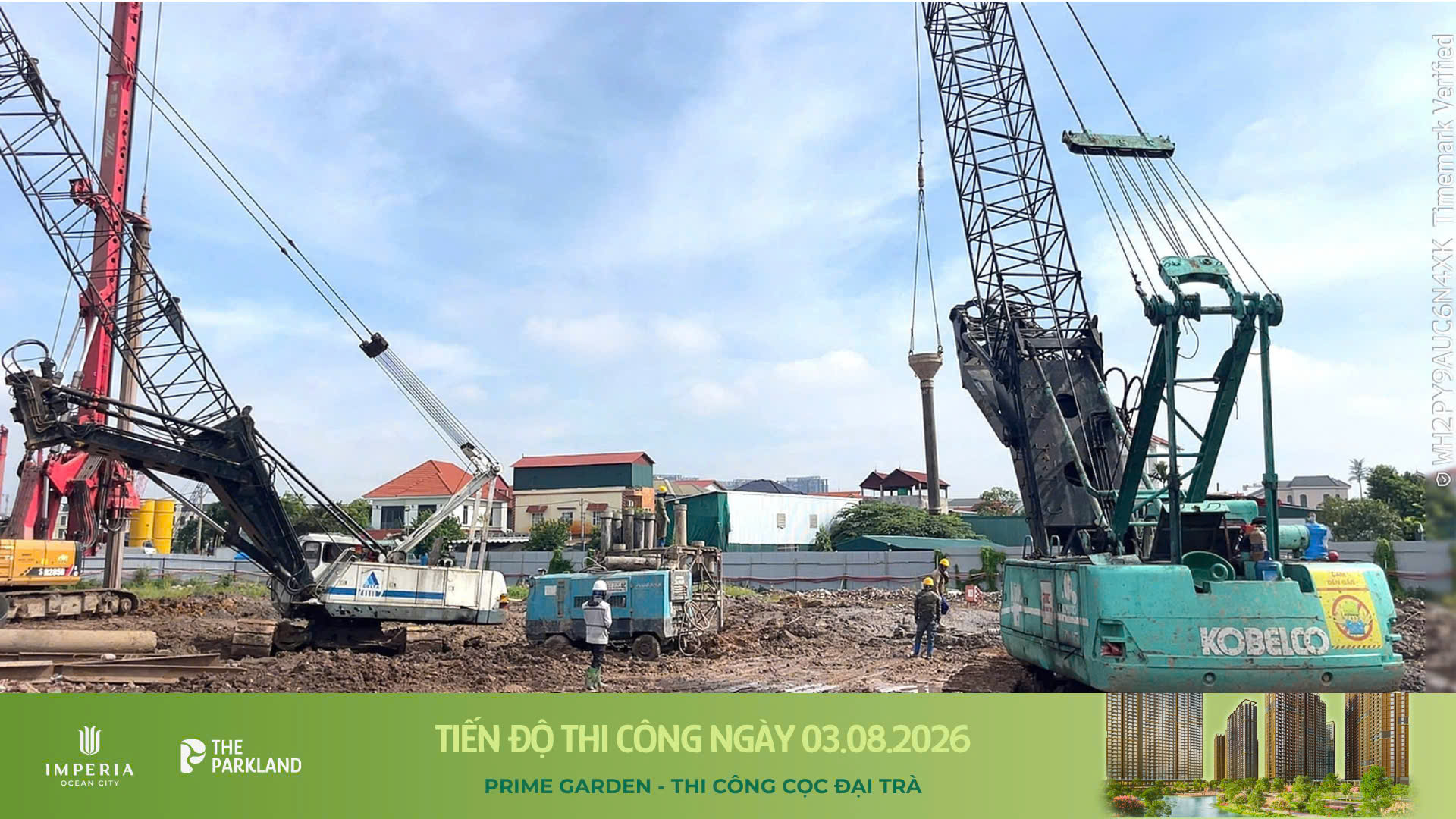 Công trường The Parkland 03/08/2026