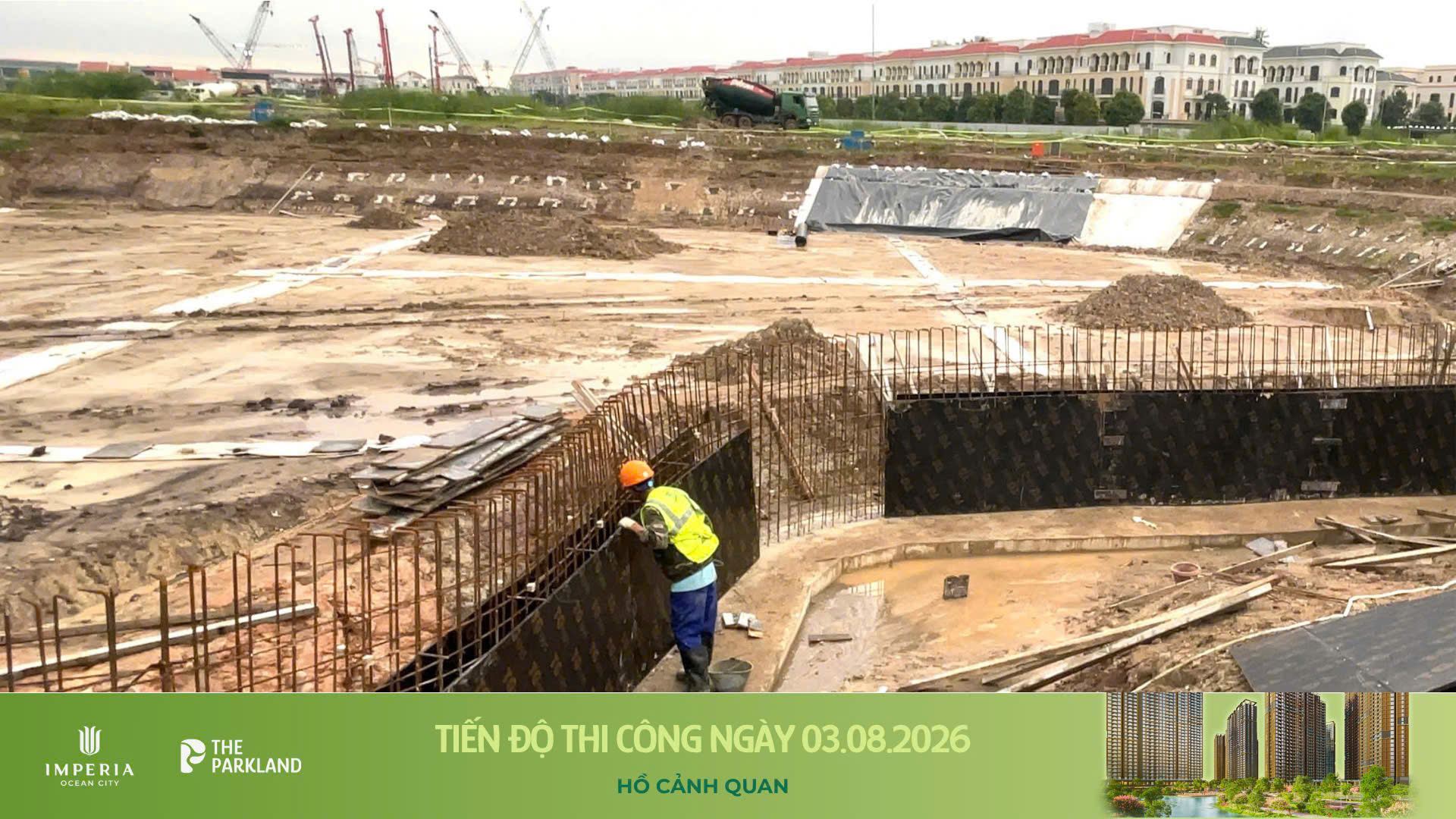 Công trường The Parkland 03/08/2026