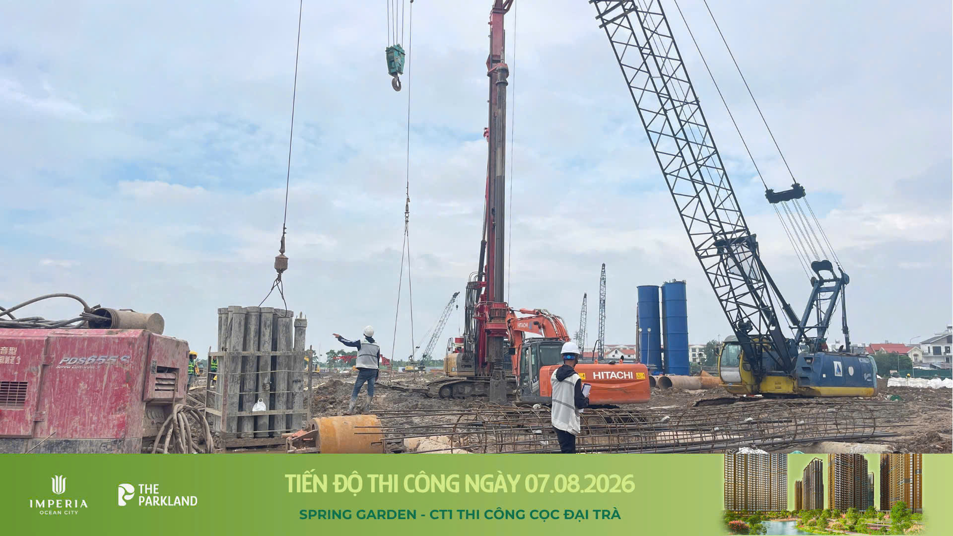 Công trường The Parkland 07/08/2026