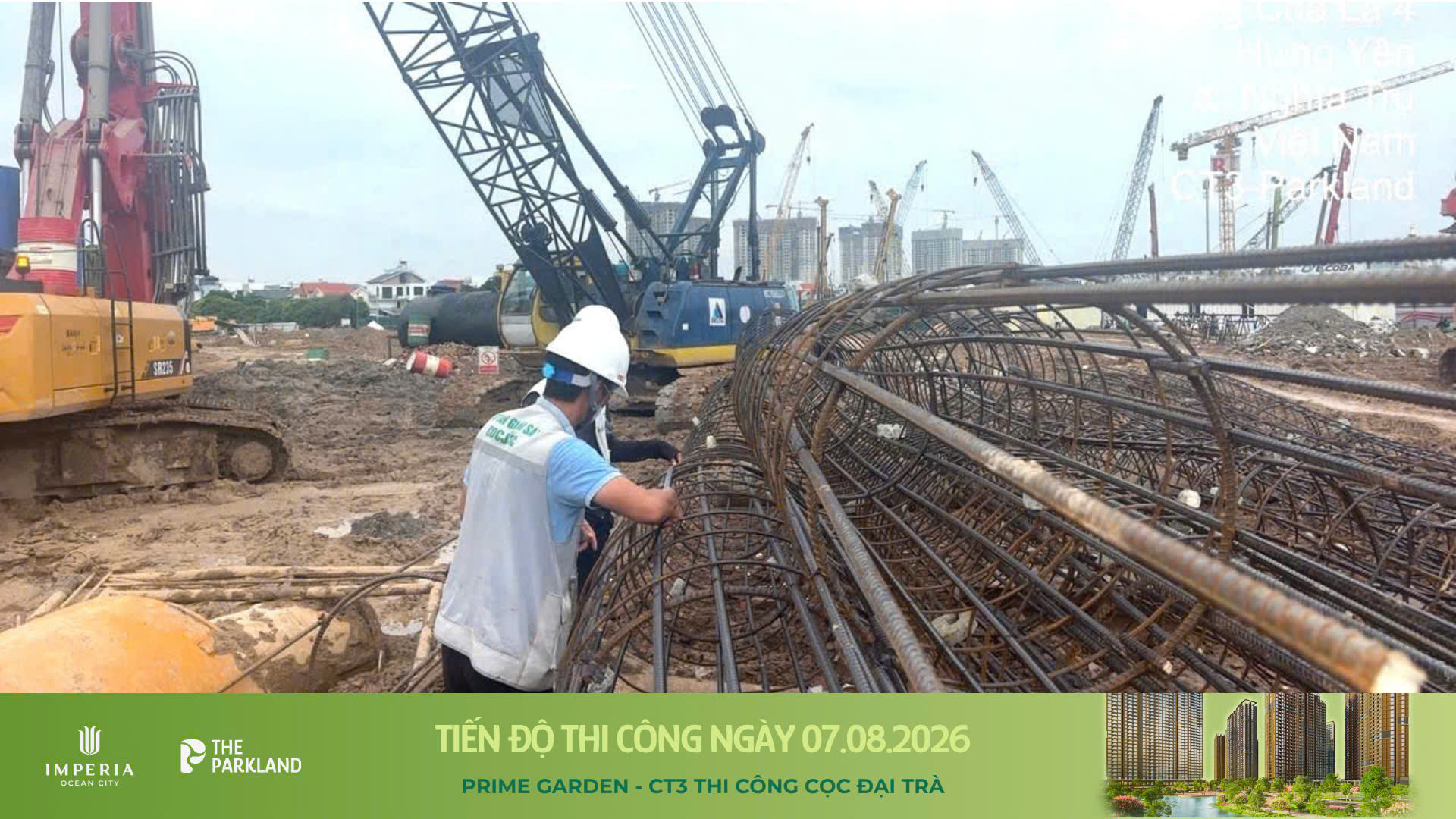 Công trường The Parkland 07/08/2026