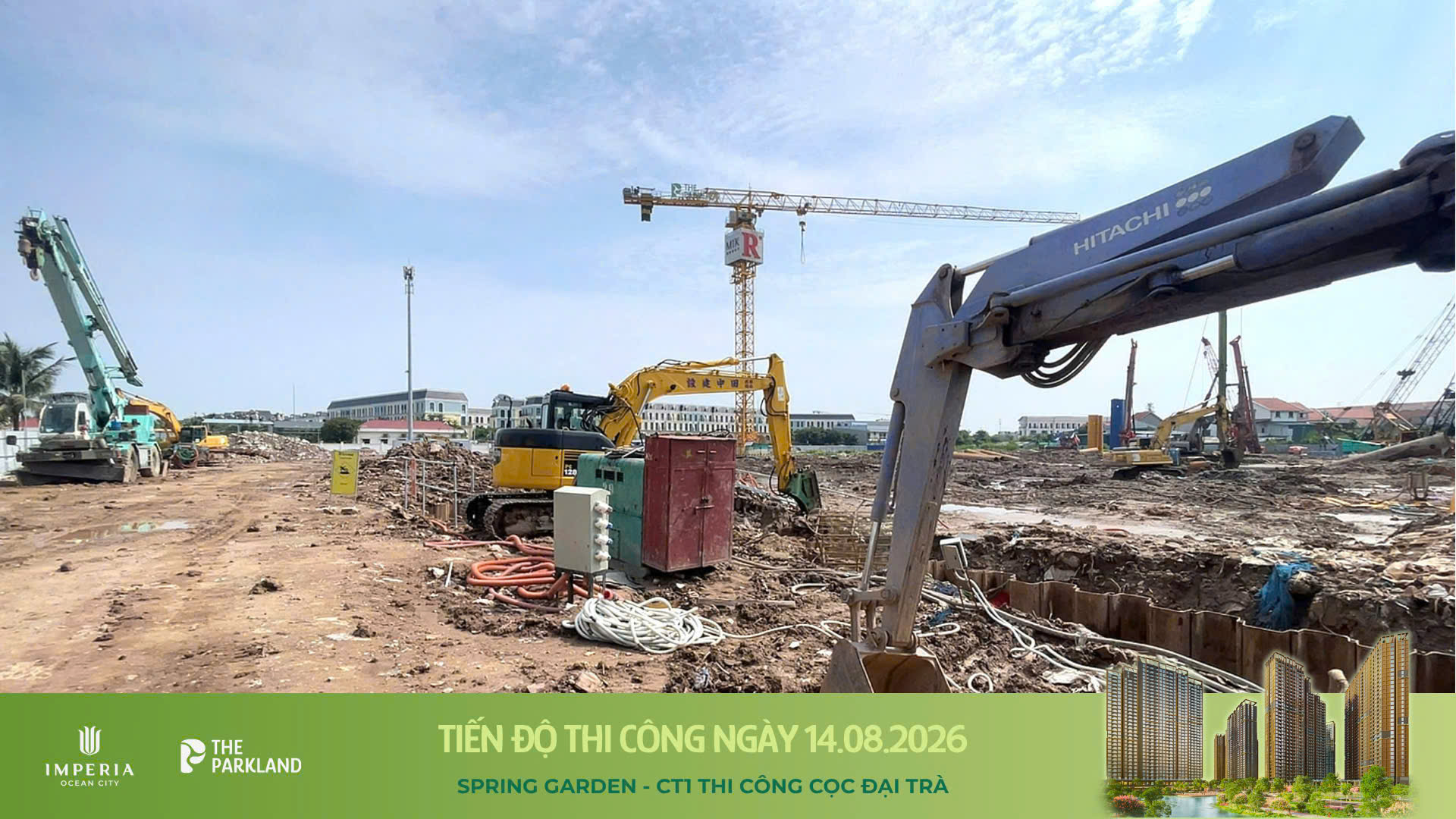 Công trường The Parkland 14/08/2026