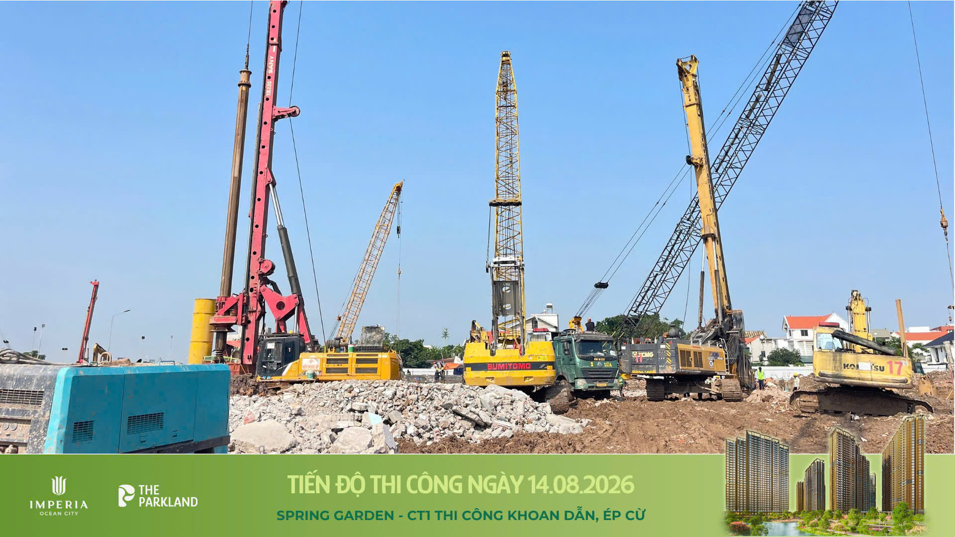 Công trường The Parkland 14/08/2026