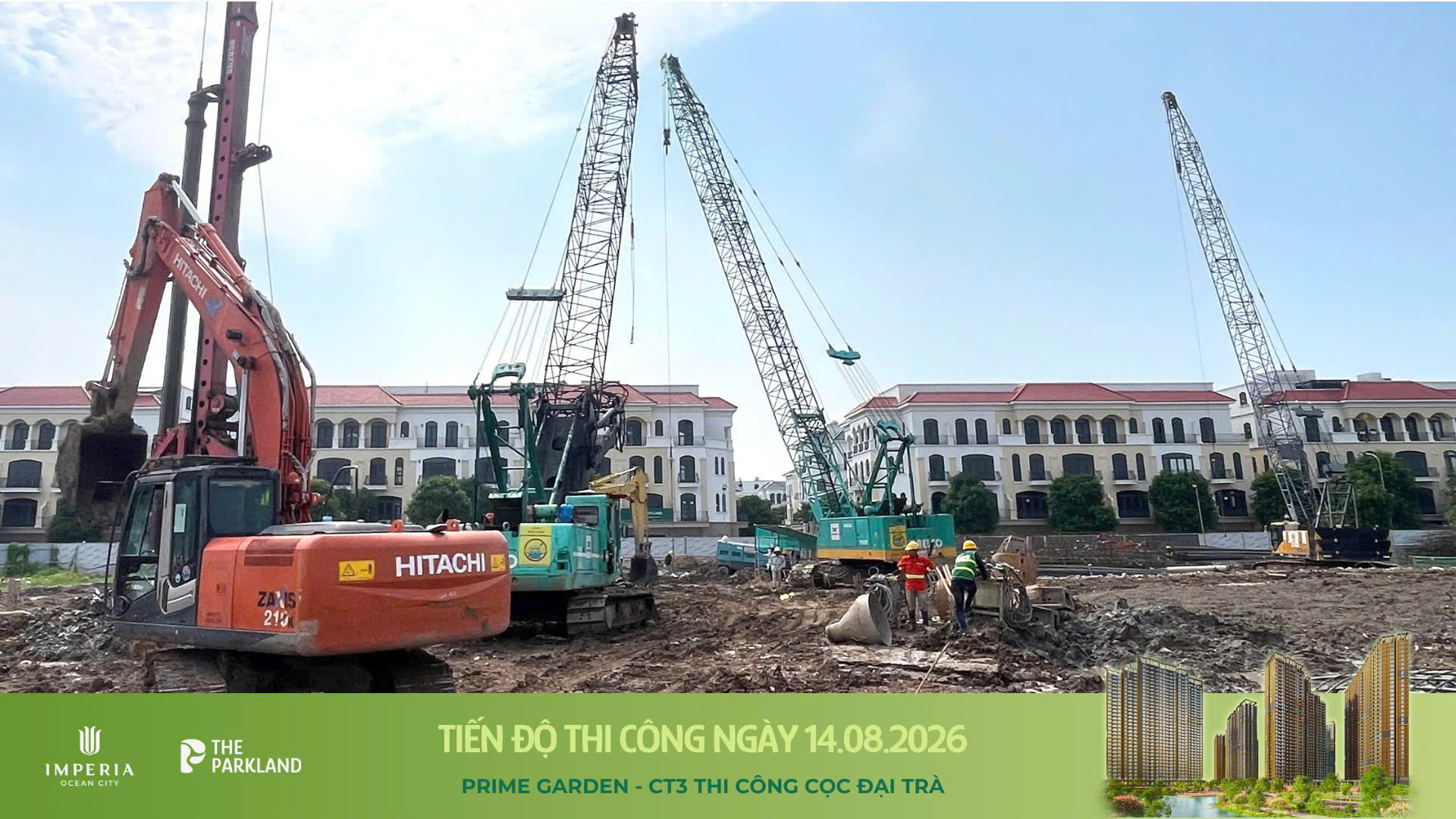 Công trường The Parkland 14/08/2026