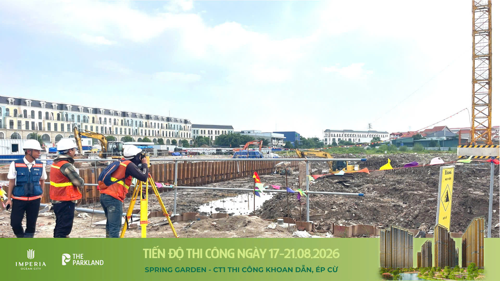 Công trường The Parkland 17-21/08/2026