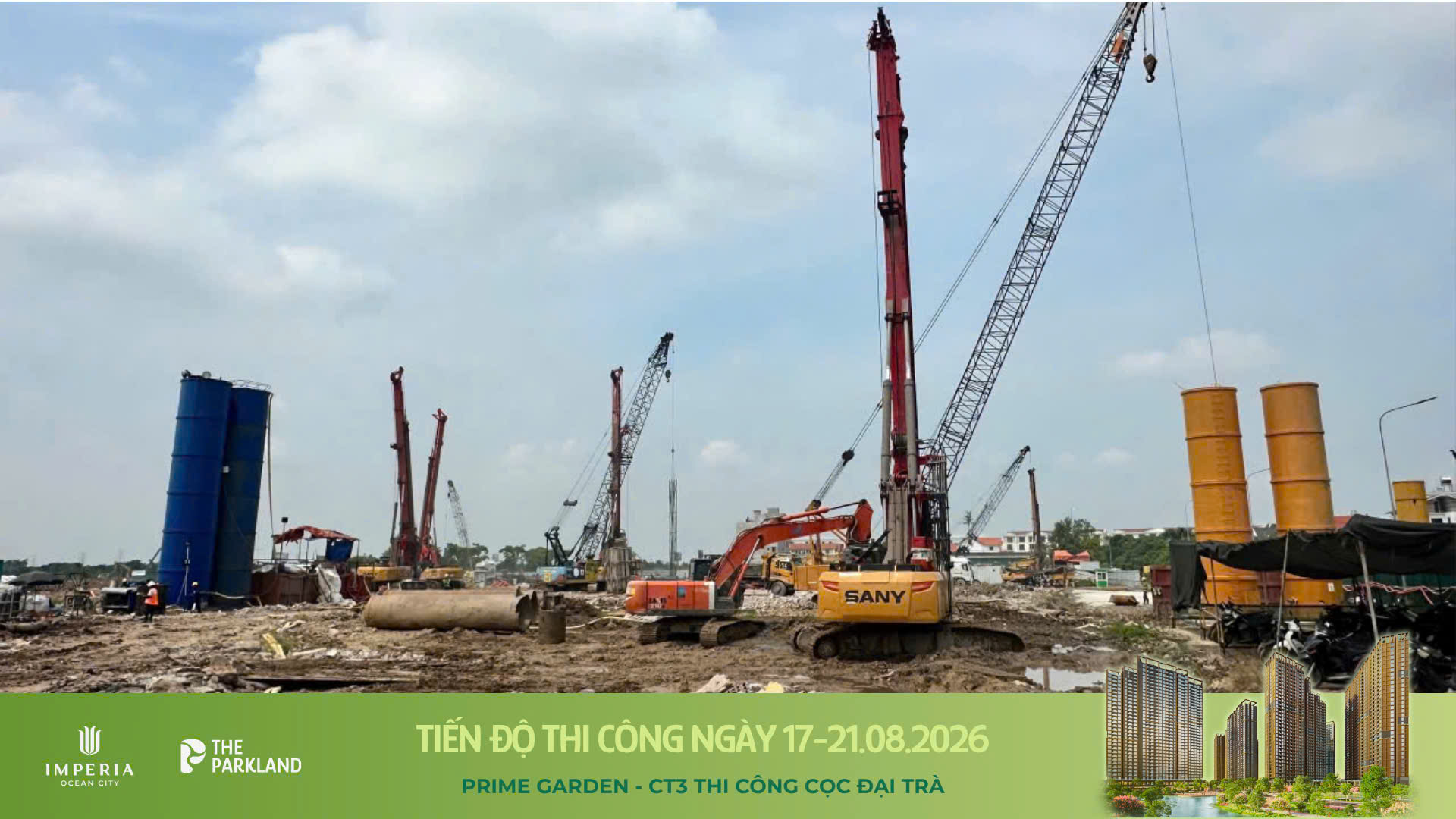 Công trường The Parkland 17-21/08/2026