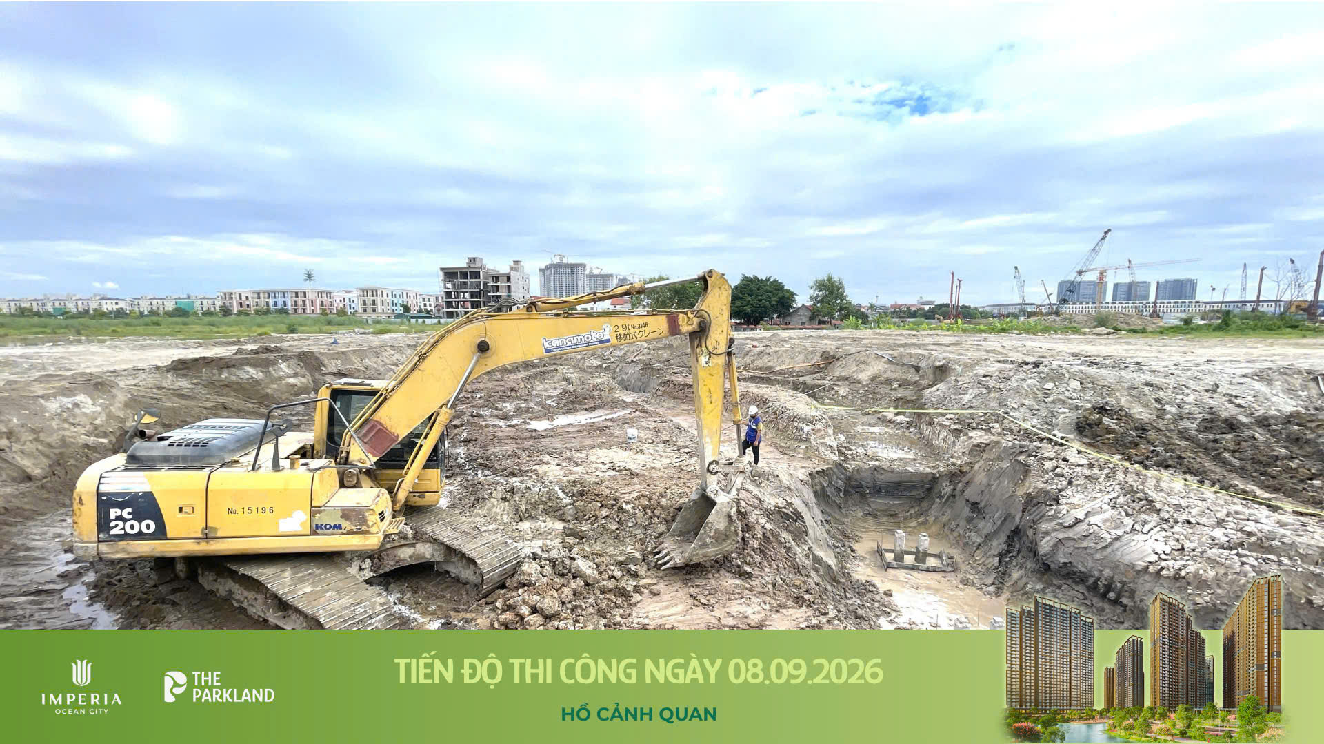 Công trường The Parkland 08/09/2026