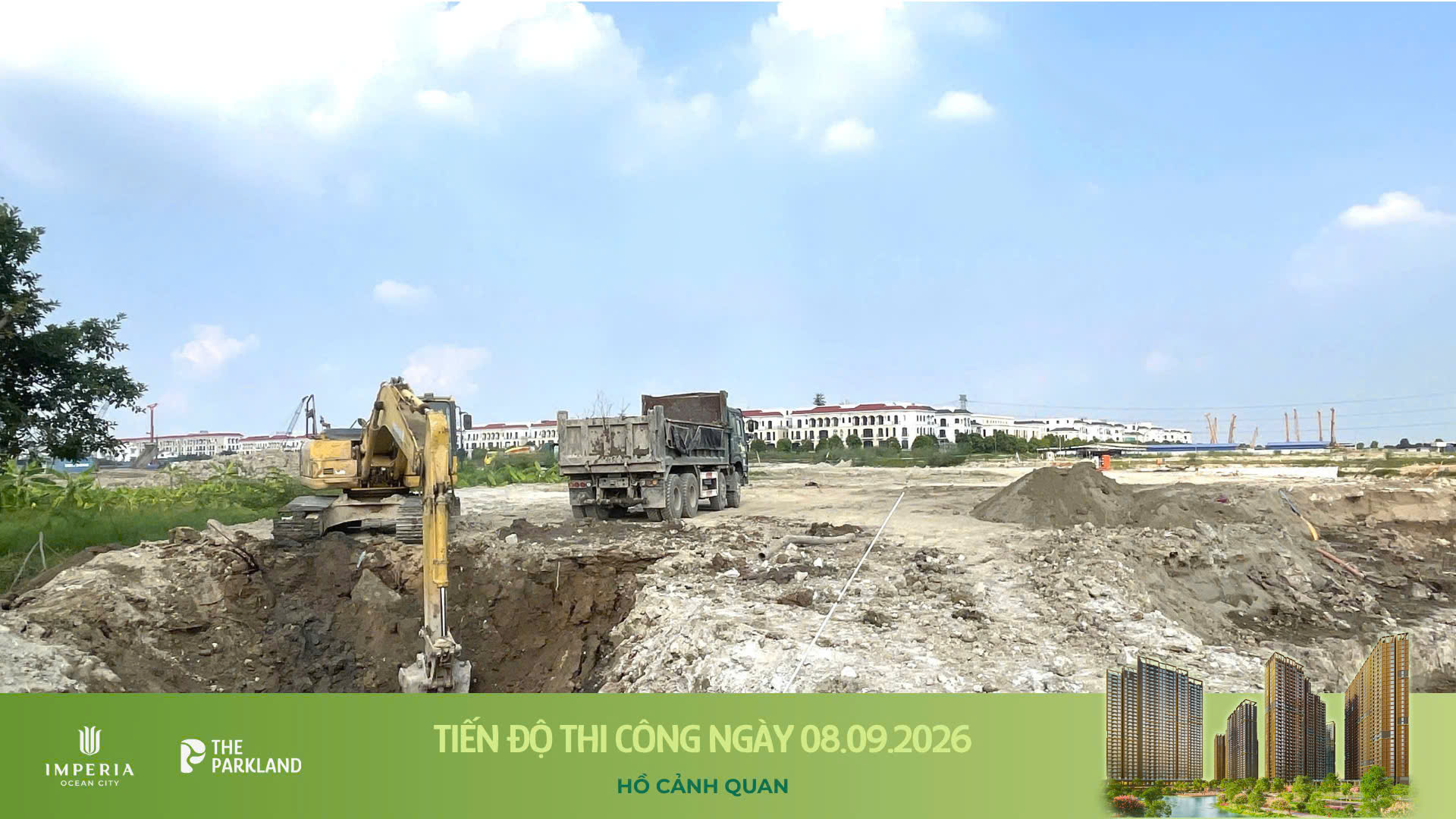 Công trường The Parkland 08/09/2026