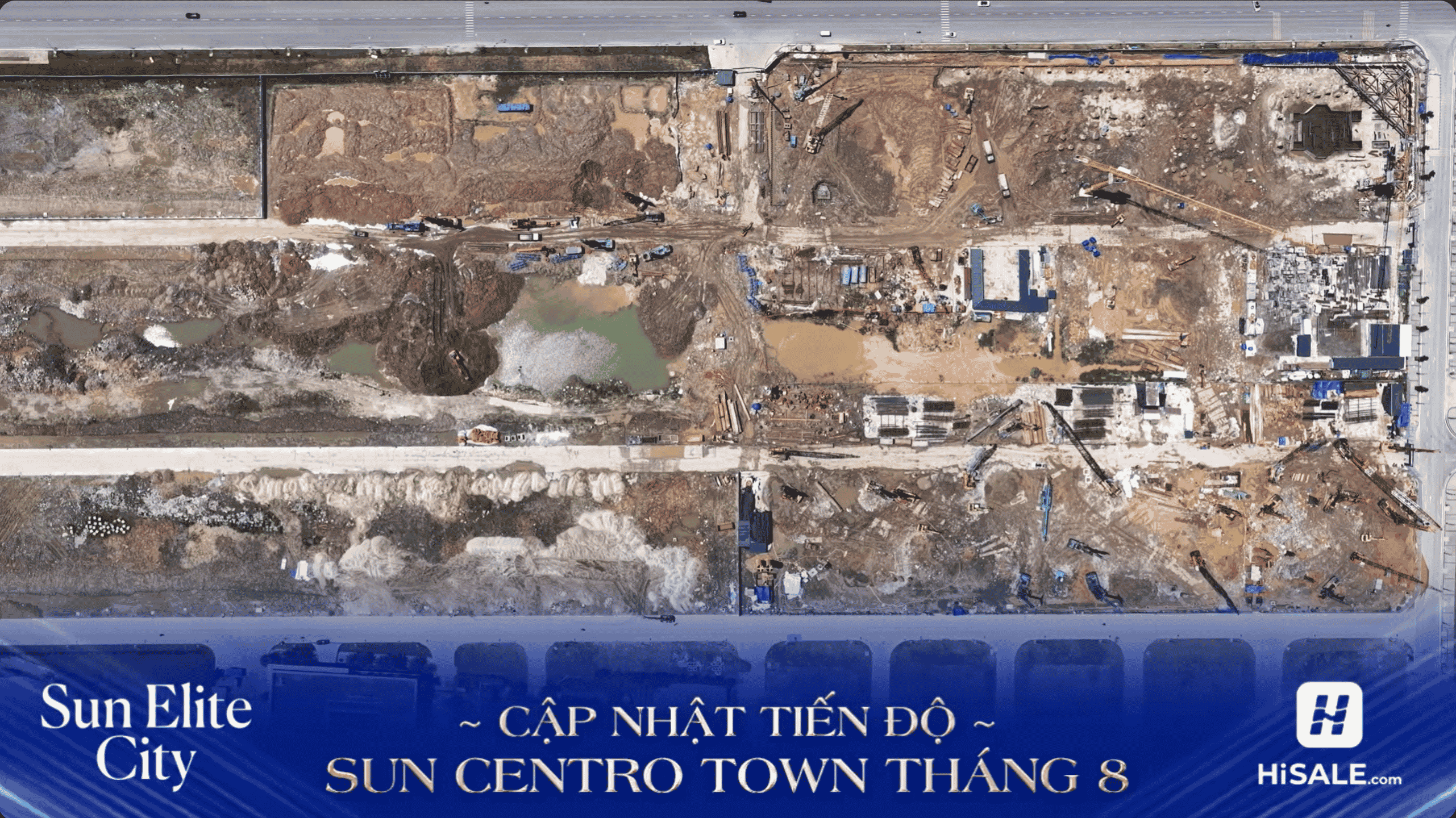 CẬP NHẬT TIẾN ĐỘ DỰ ÁN SUN CENTRO TOWN THÁNG 8