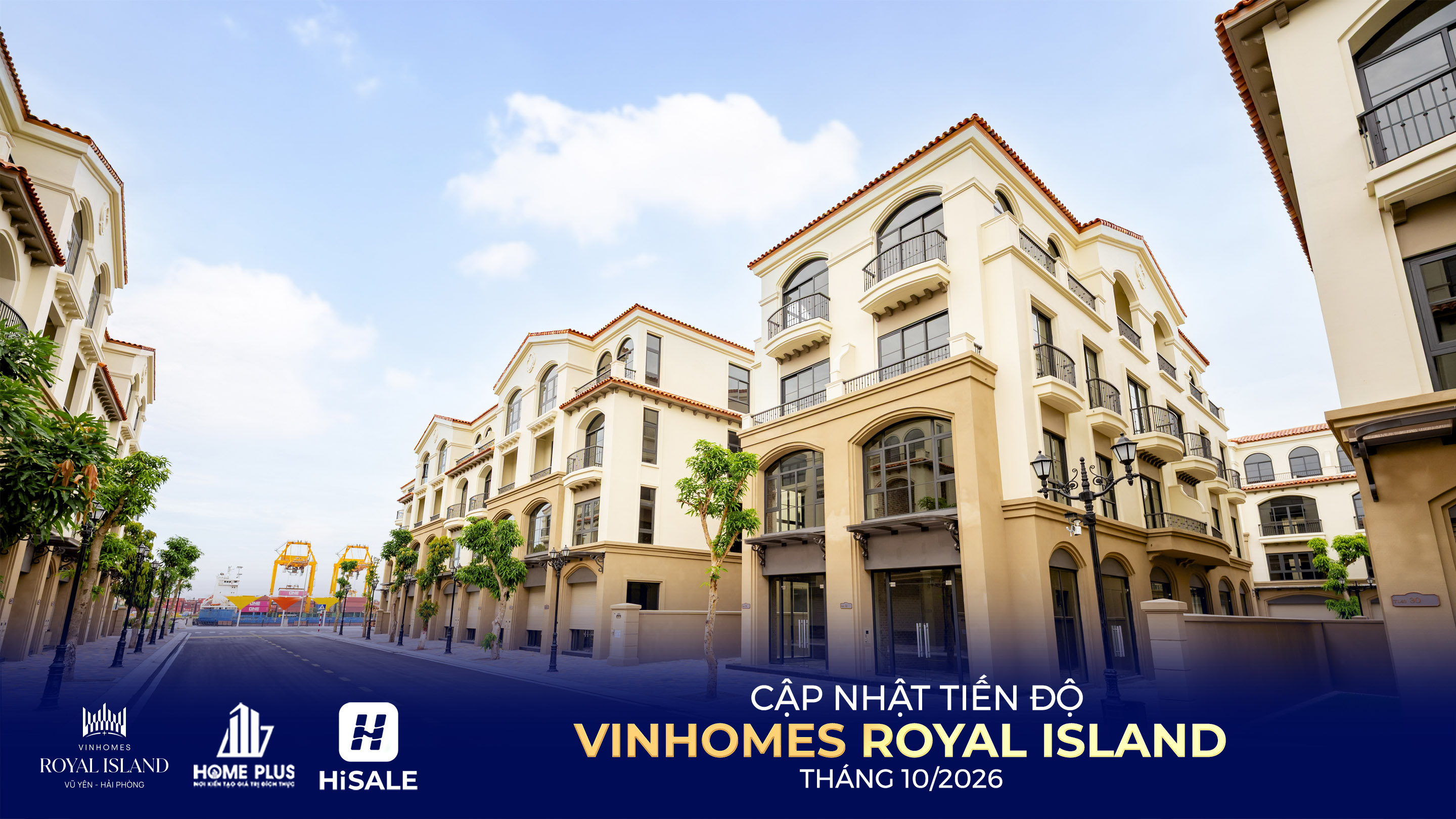 TIẾN ĐỘ DỰ ÁN VINHOMES ROYAL ISLAND 10/2026