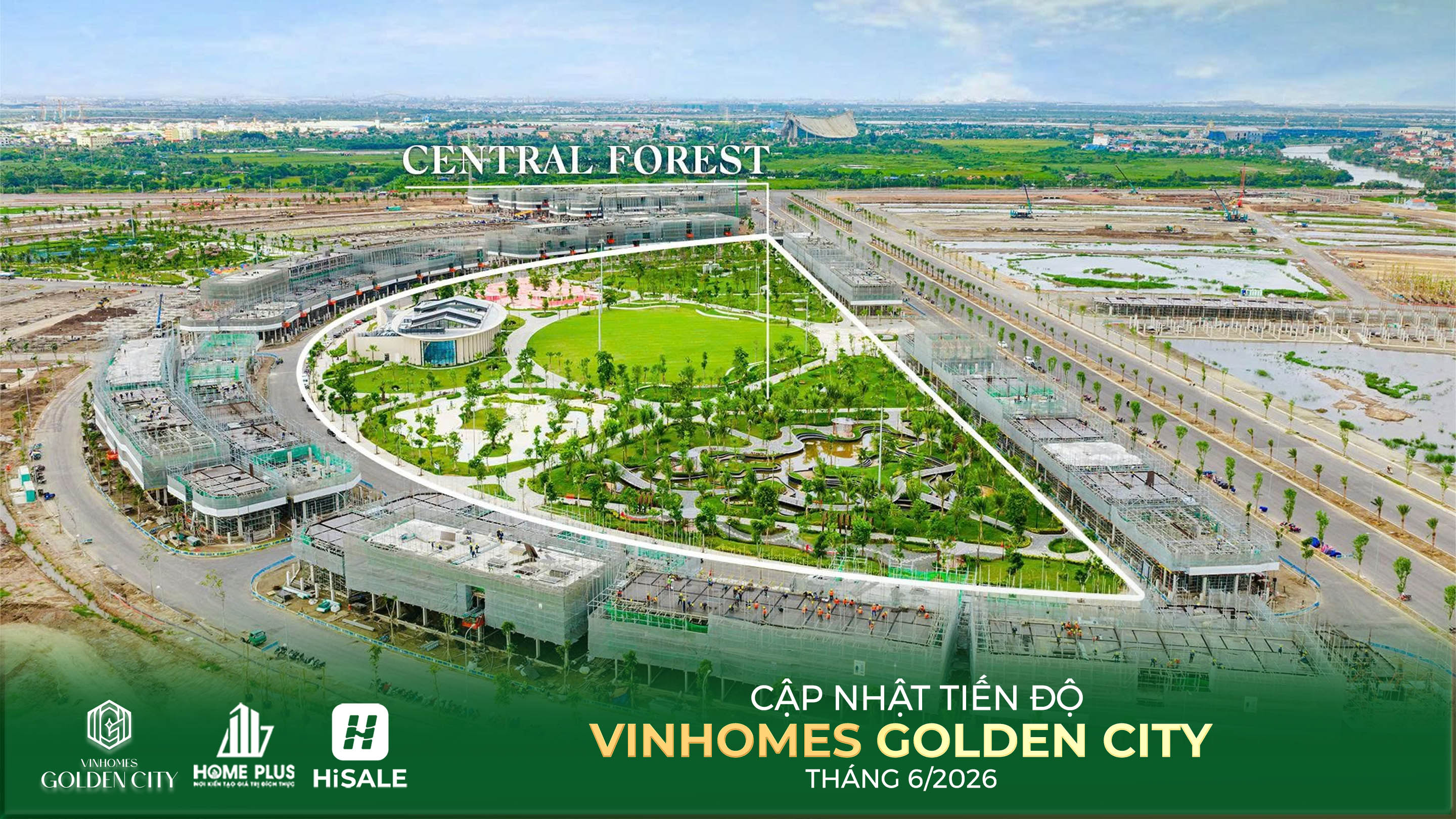 TIẾN ĐỘ DỰ ÁN VINHOMES GOLDEN CITY T6.2026