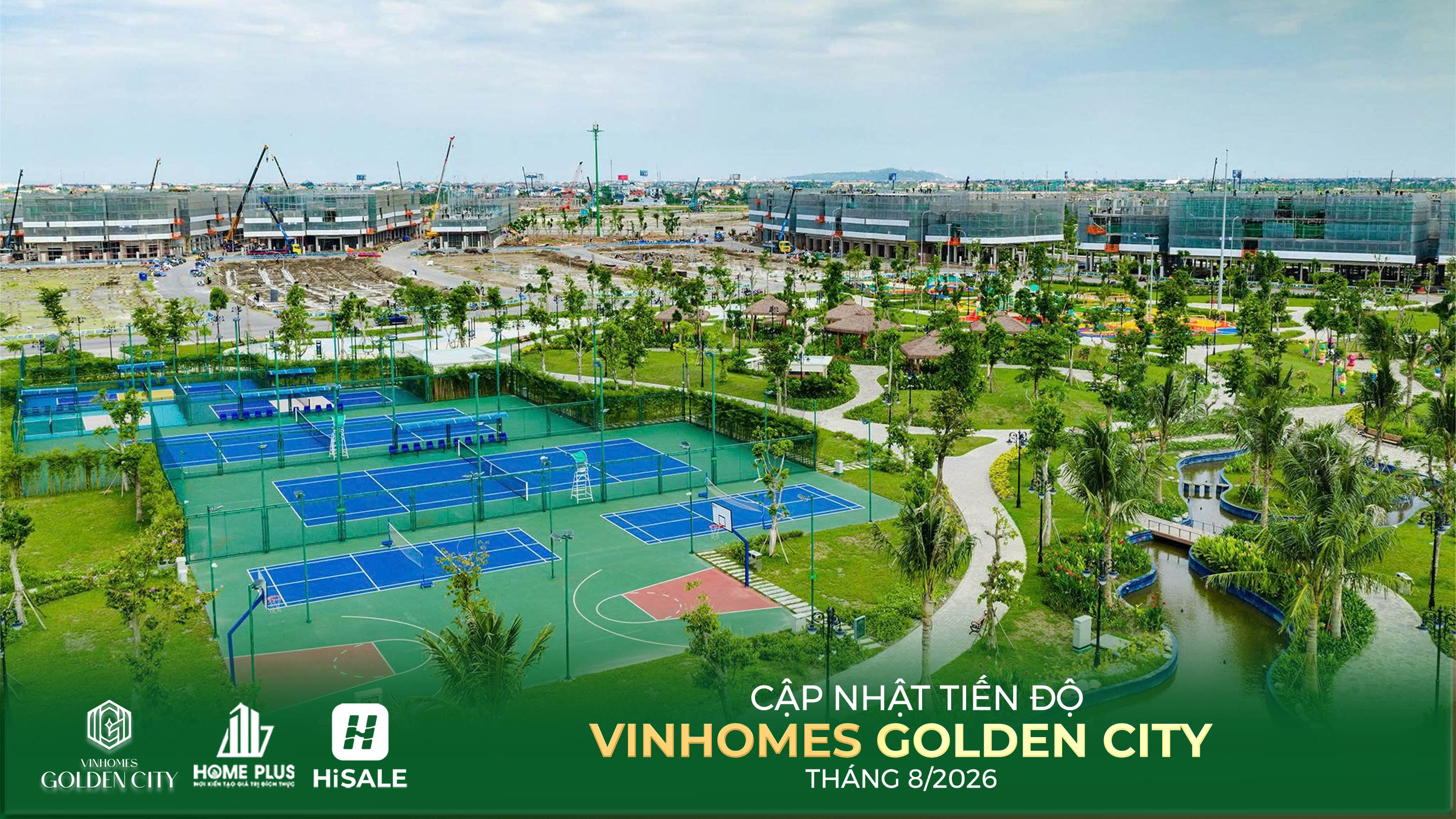 TIẾN ĐỘ DỰ ÁN VINHOMES GOLDEN CITY T8.2026