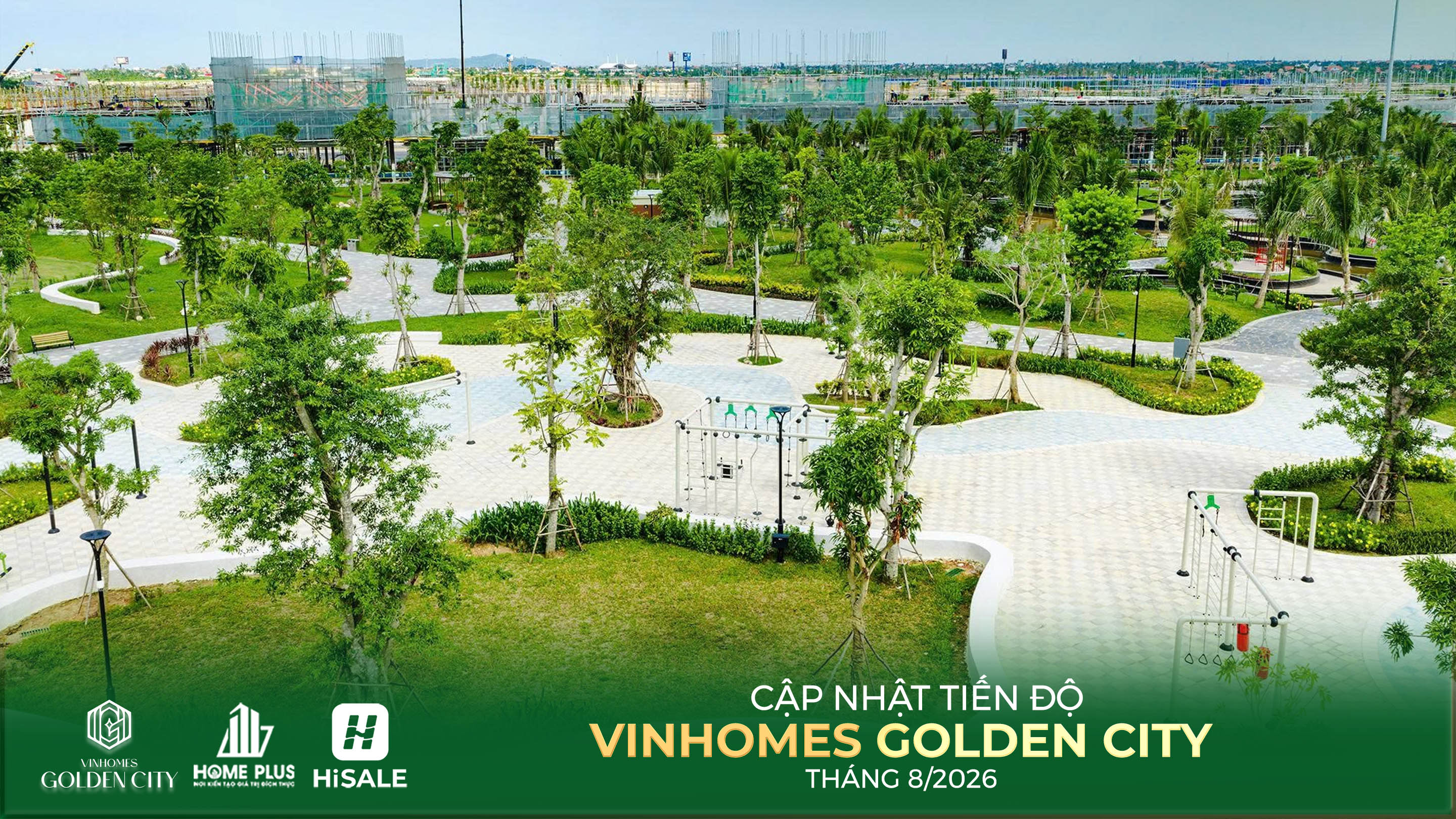 TIẾN ĐỘ DỰ ÁN VINHOMES GOLDEN CITY T8.2026