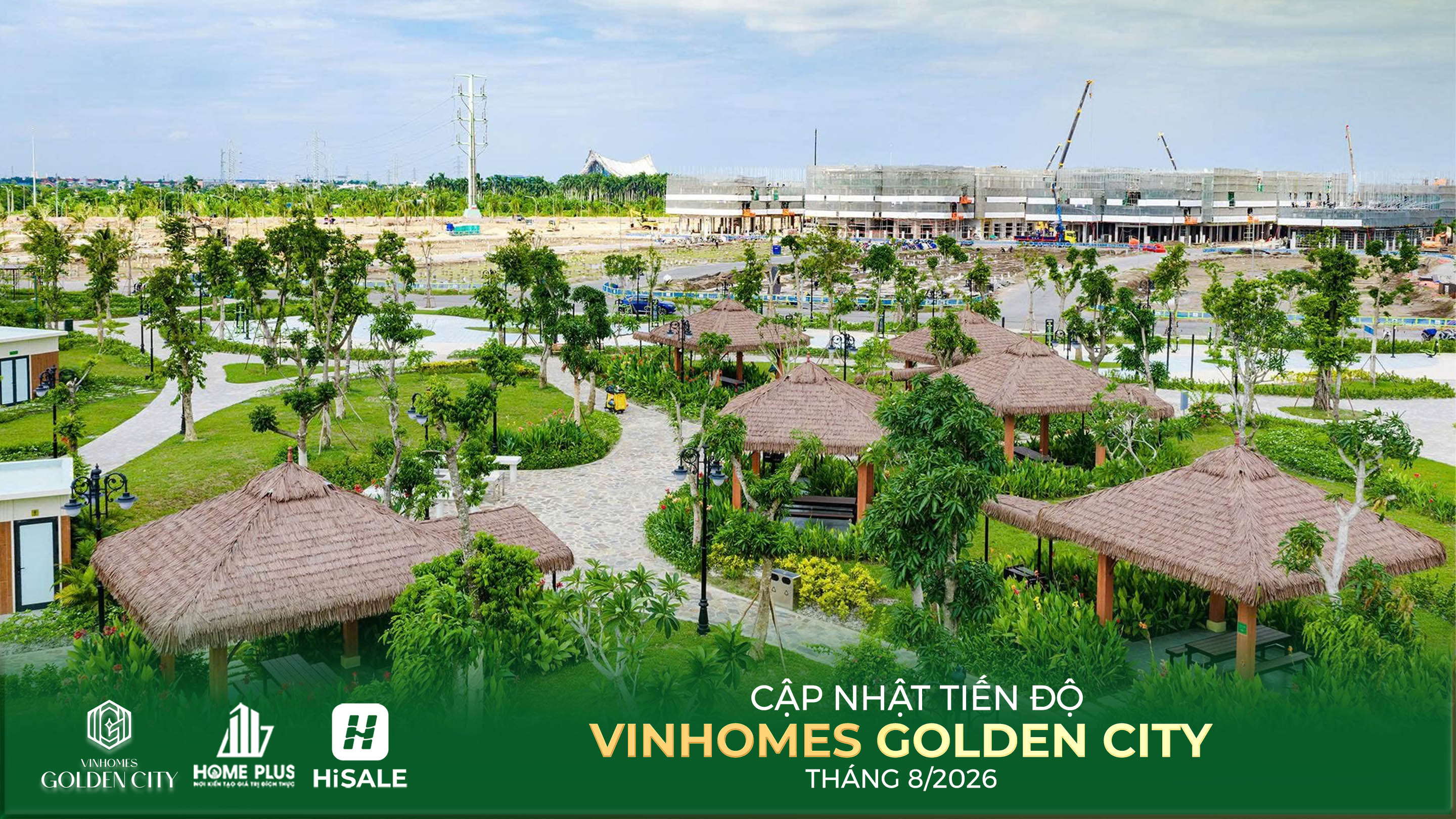 TIẾN ĐỘ DỰ ÁN VINHOMES GOLDEN CITY T8.2026