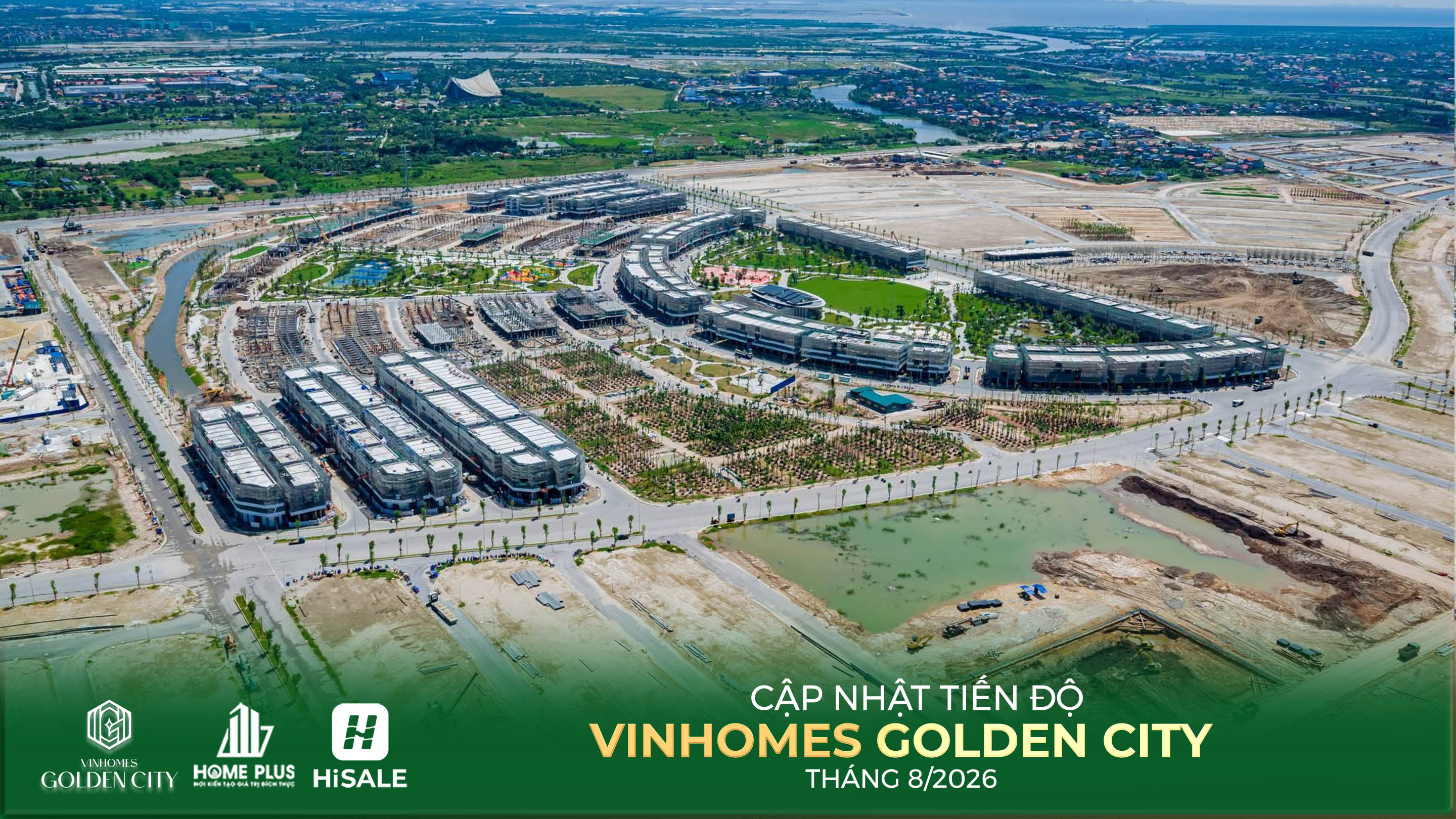 TIẾN ĐỘ DỰ ÁN VINHOMES GOLDEN CITY T8.2026