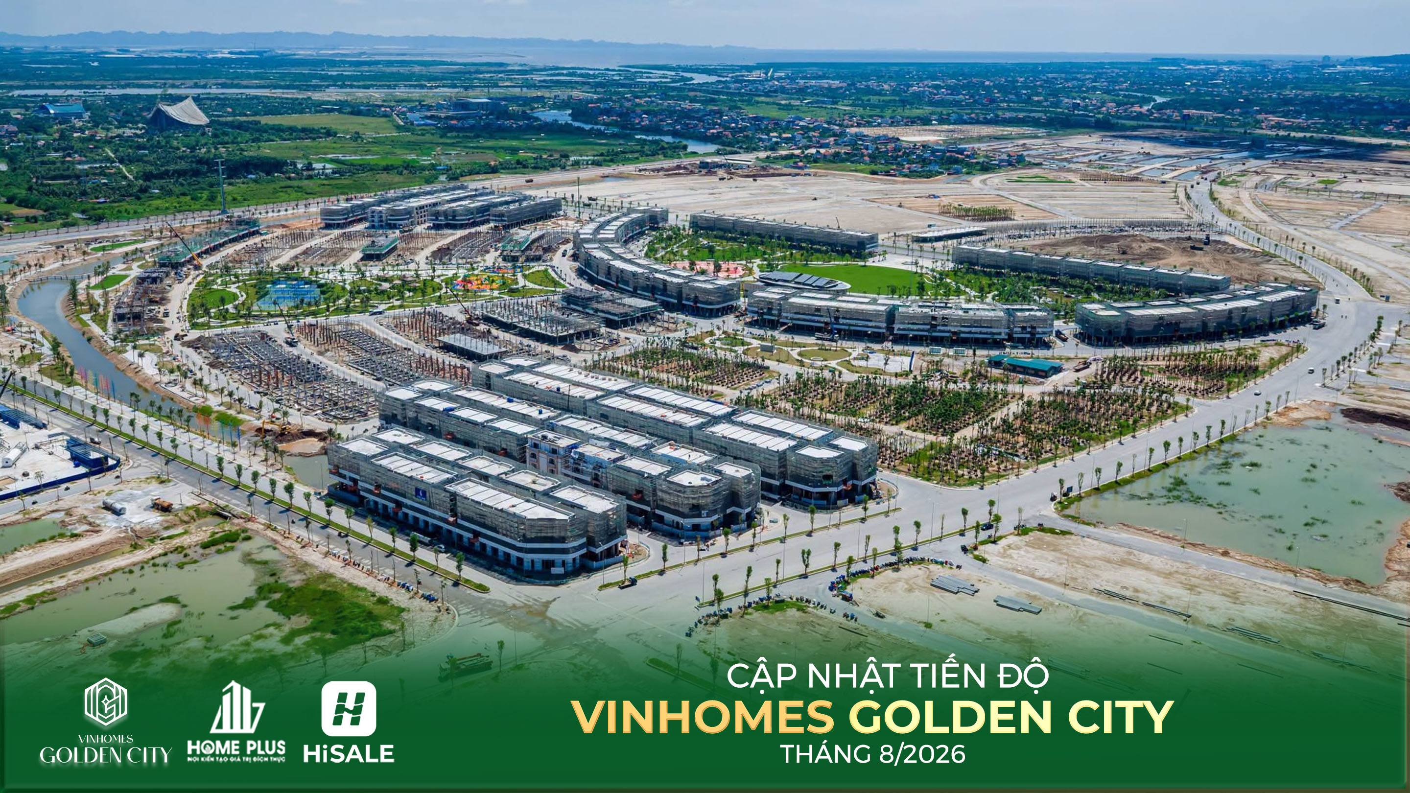 TIẾN ĐỘ DỰ ÁN VINHOMES GOLDEN CITY T8.2026