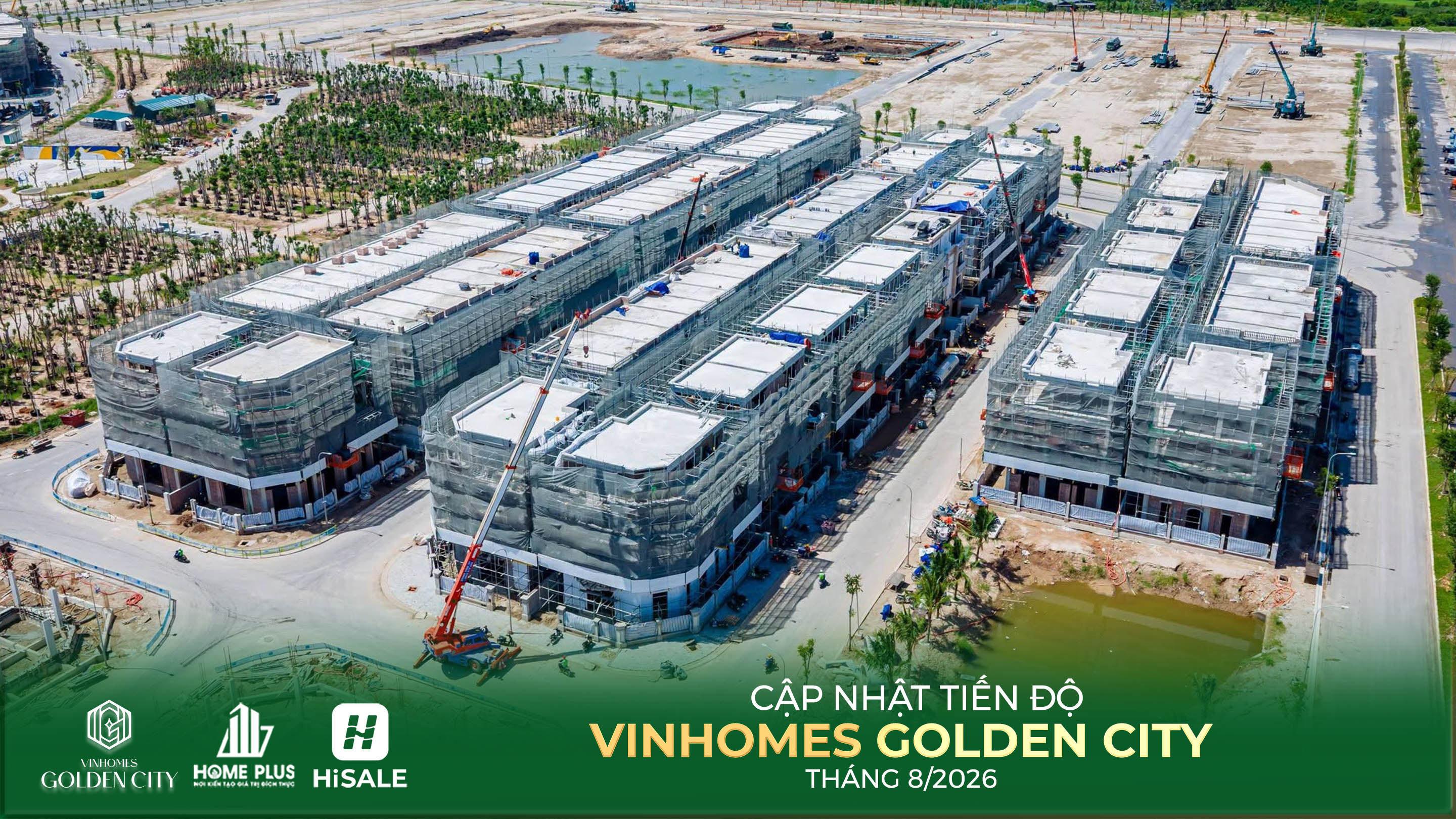 TIẾN ĐỘ DỰ ÁN VINHOMES GOLDEN CITY T8.2026
